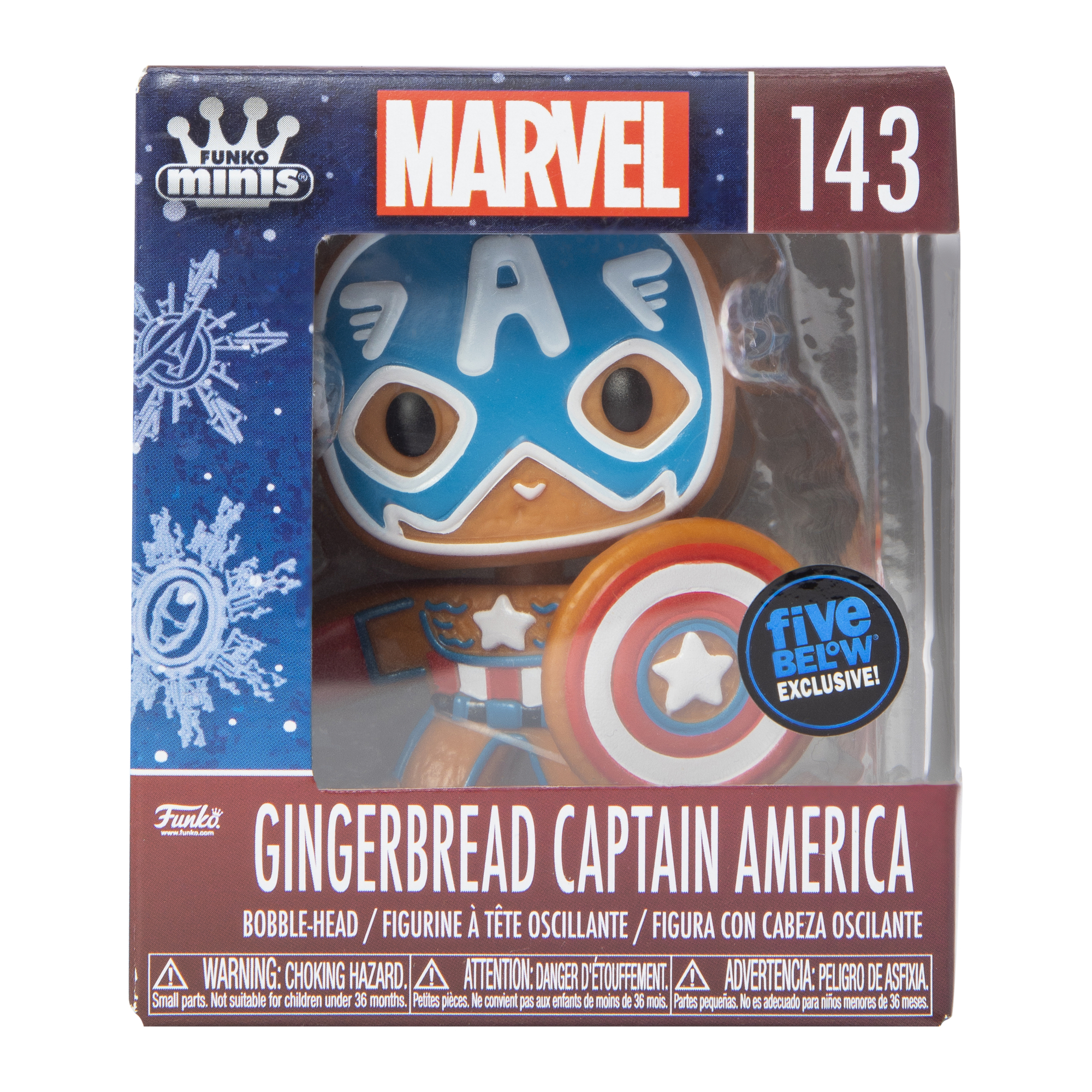 Funko Minis Vinyl Marvel Holiday Gingerbread Figure Bobble-Head