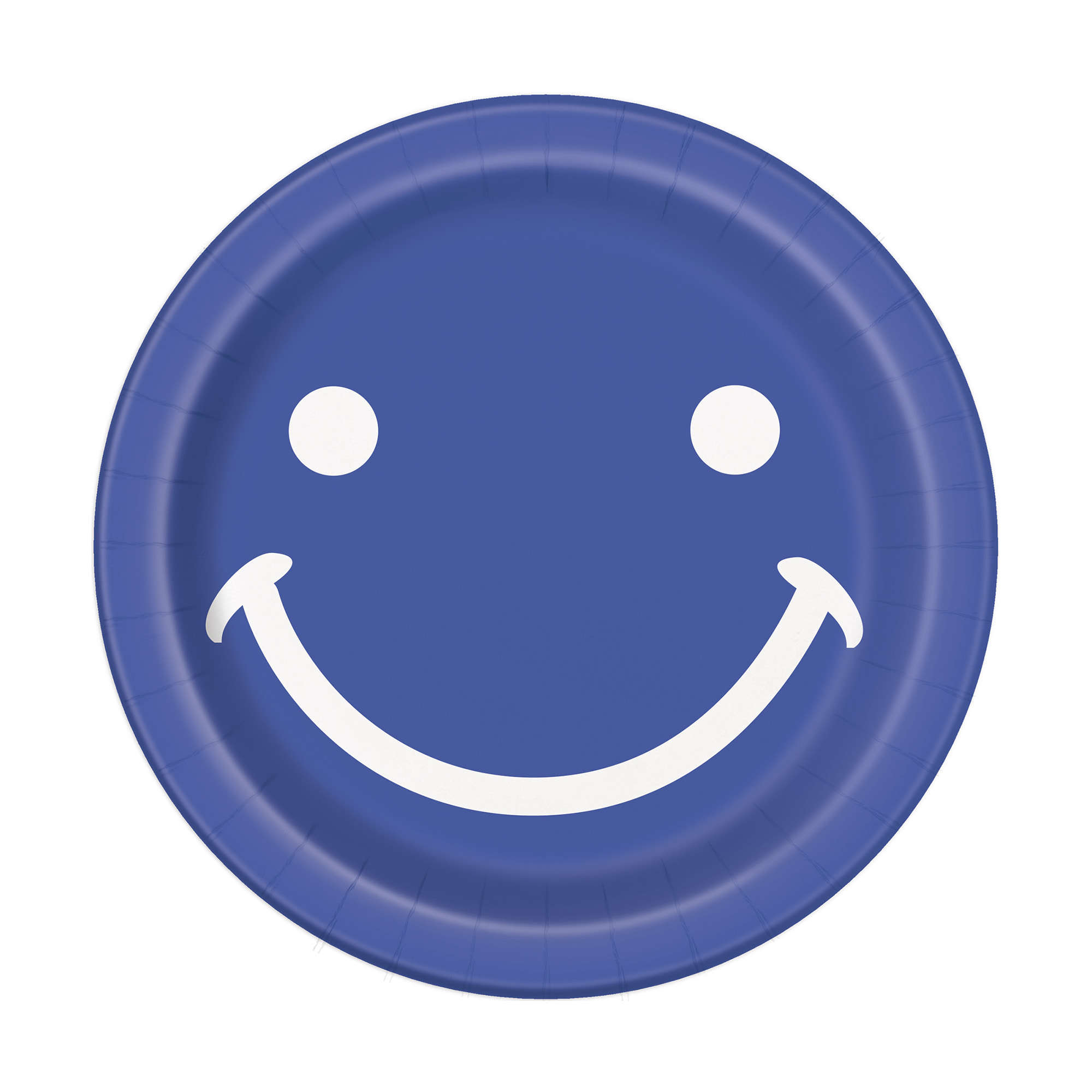9in Happy Face Paper Dinner Plates 8-Count
