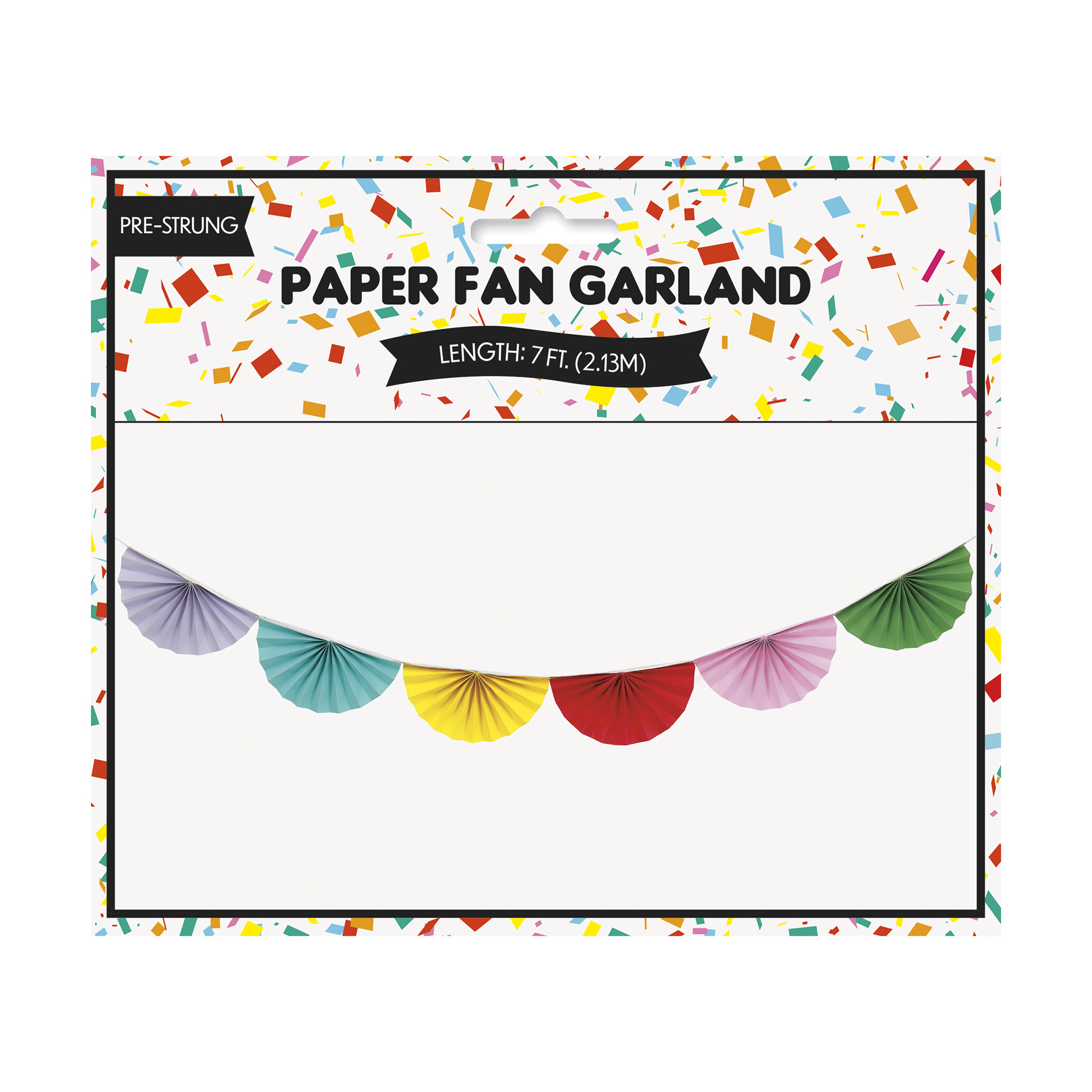 Rainbow Fan Garland