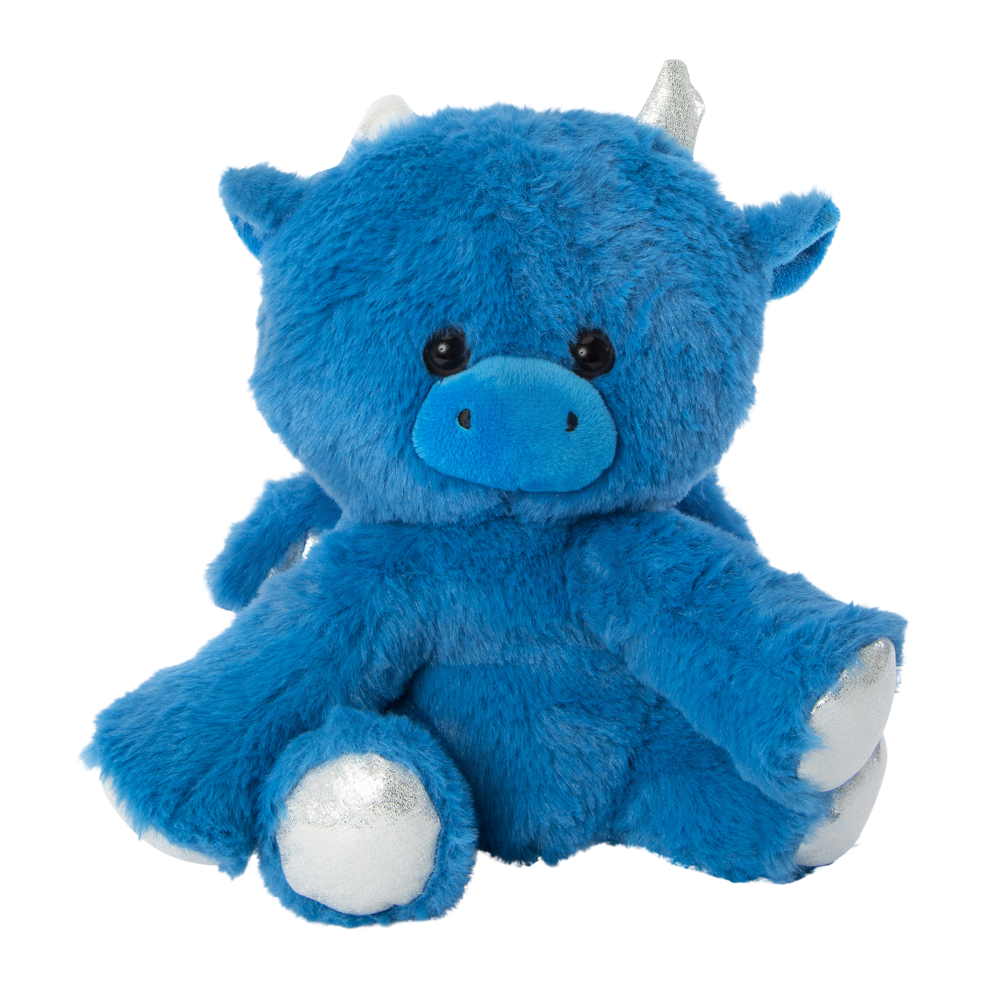 Fluffy Sitting Dragon Plush 9in