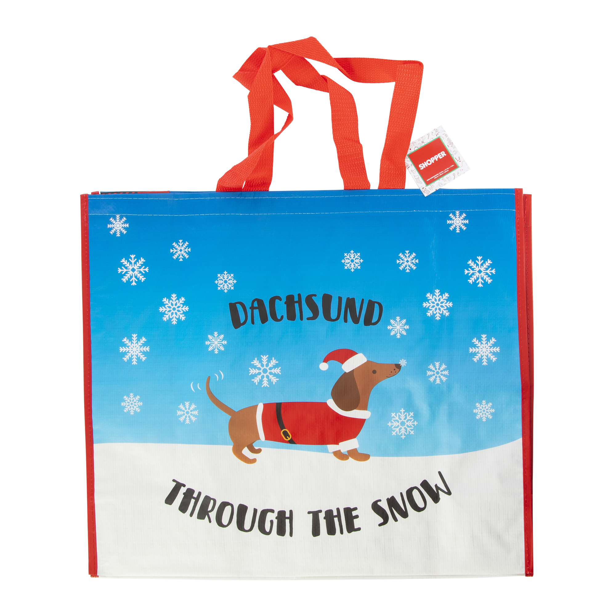 Reusable Holiday Shopper Bag 20.5in x 17.7in