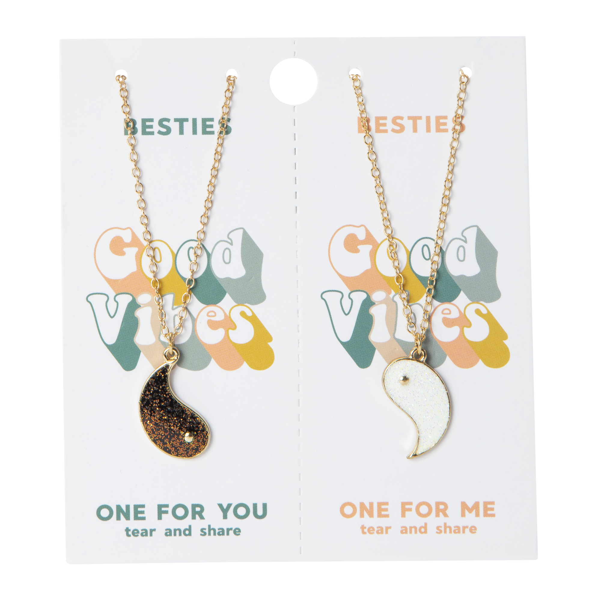 Tear & Share Friendship Necklace - Yin Yang