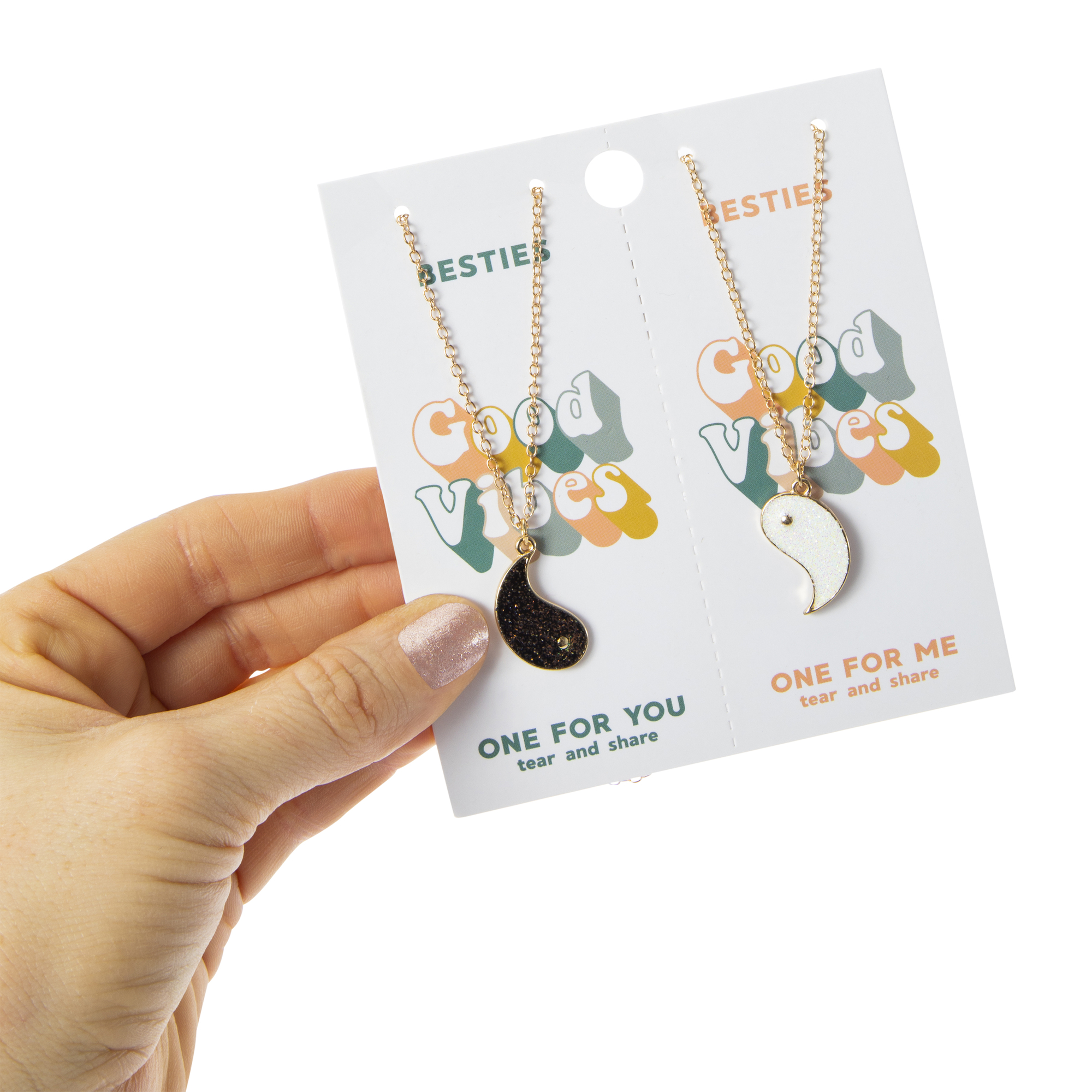 Tear & Share Friendship Necklace - Yin Yang