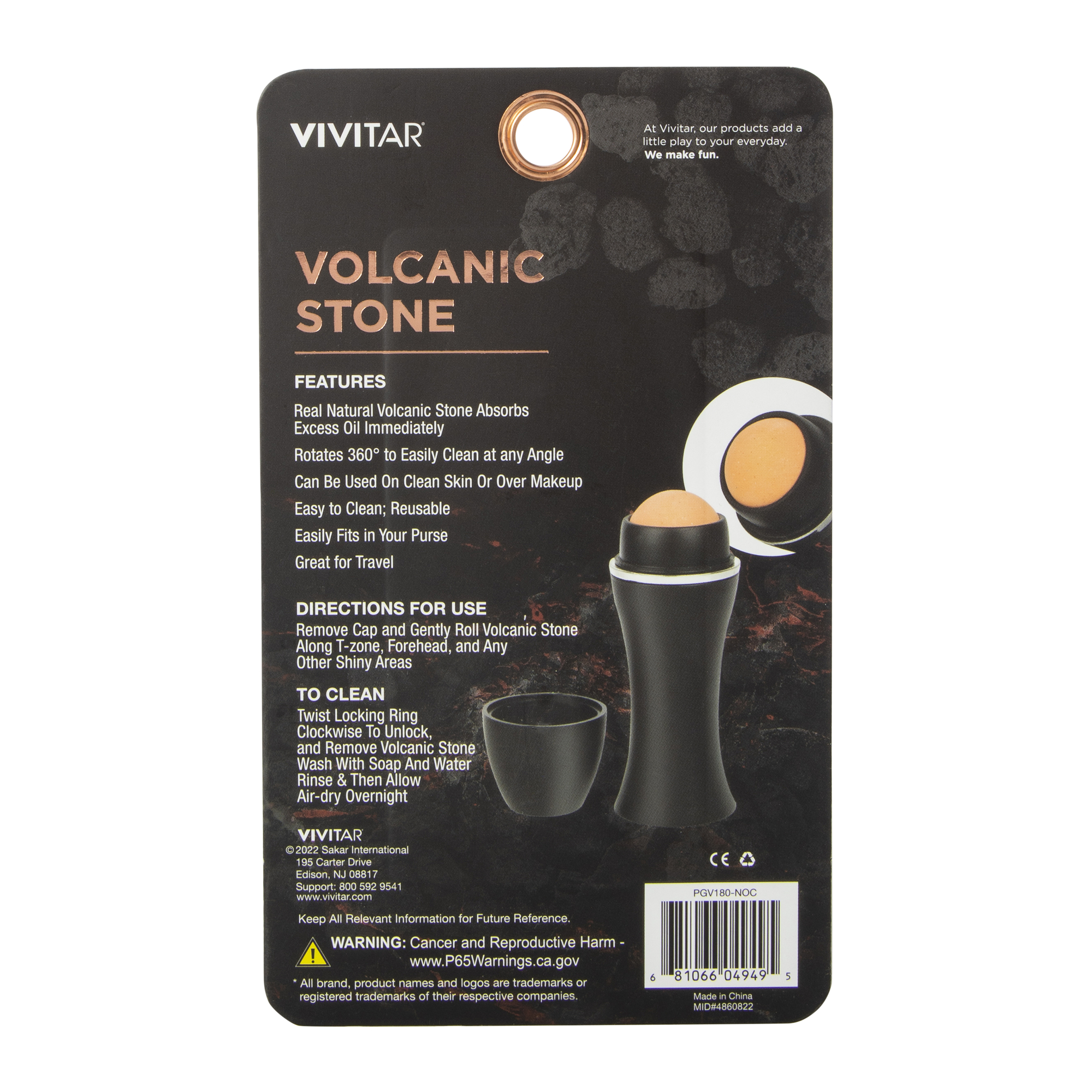 Volcanic Stone Oil Absorbing Facial Roller