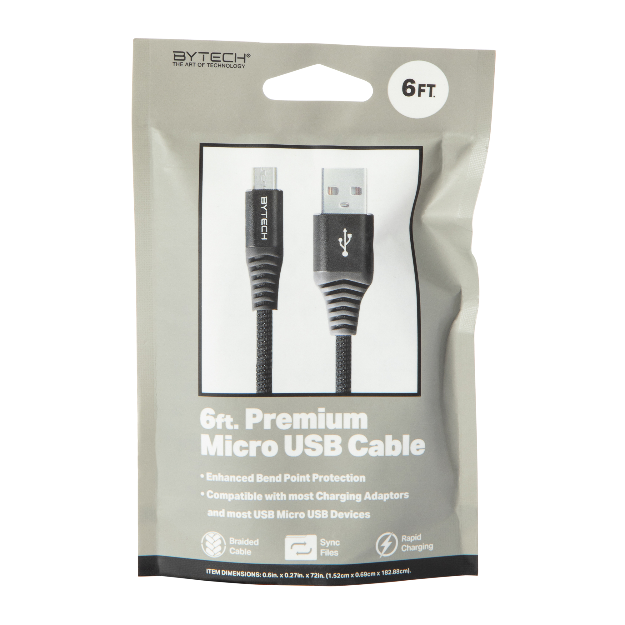 6ft Micro-USB Fabric Cable