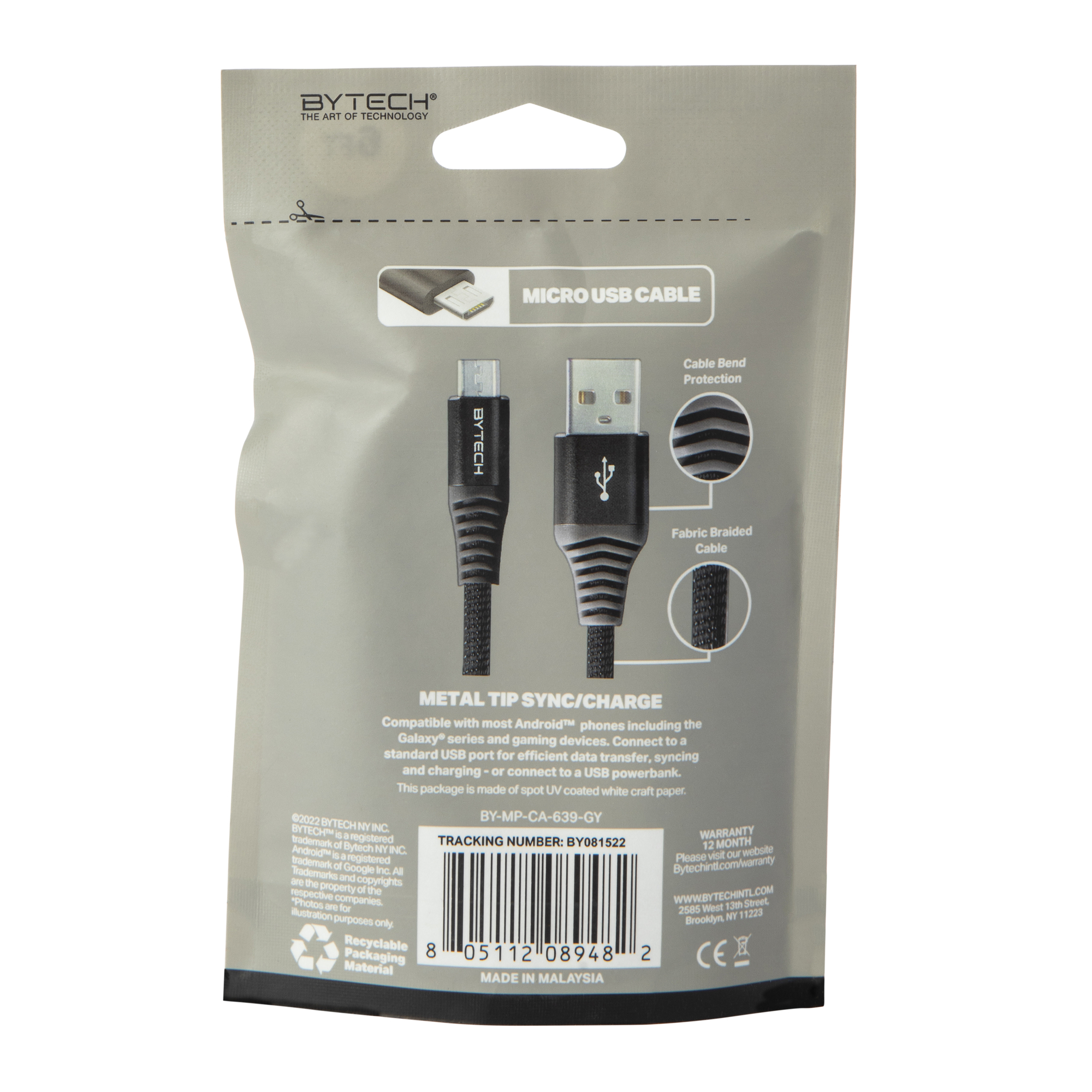 6ft Micro-USB Fabric Cable
