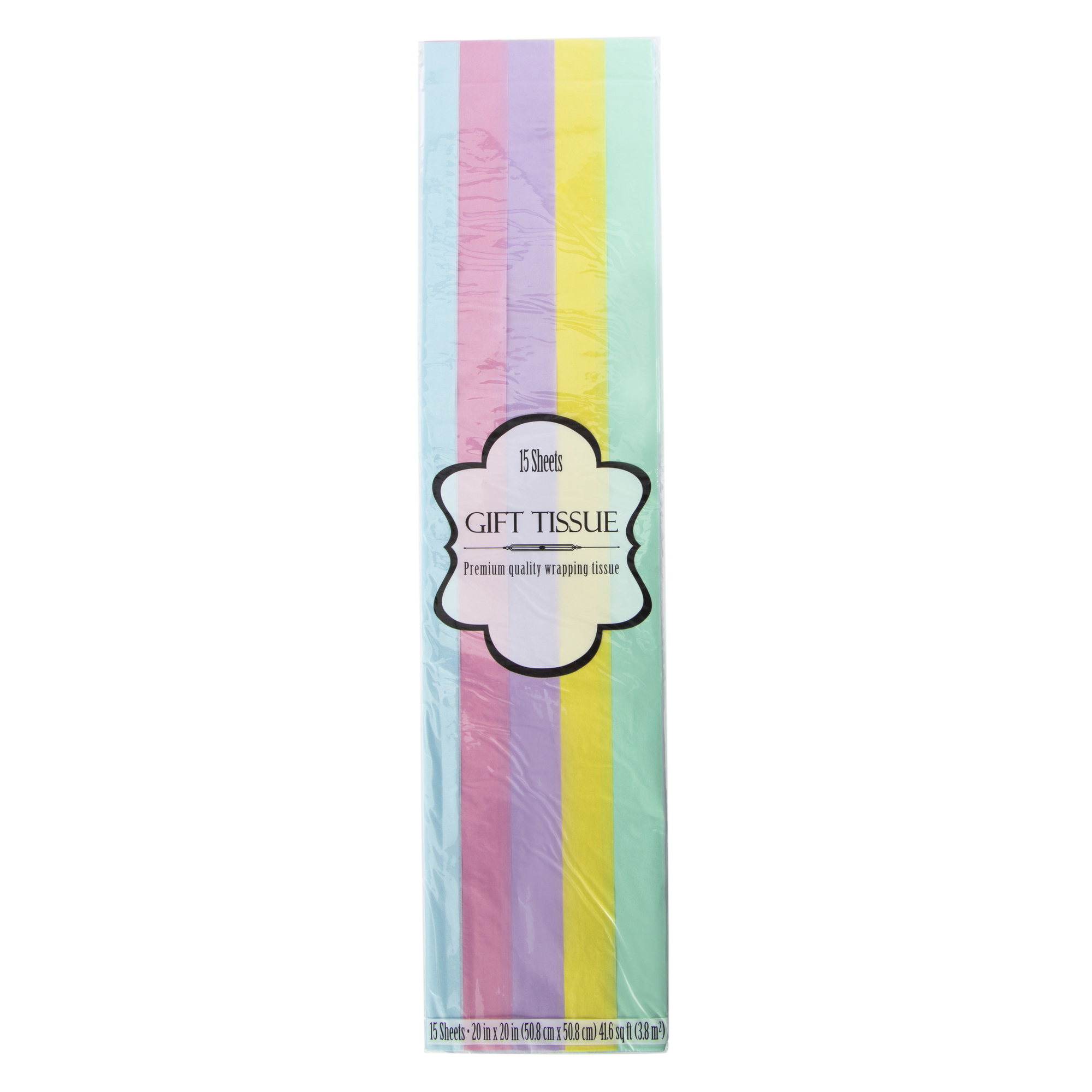 Pastel Rainbow Gift Tissue 15-Sheets
