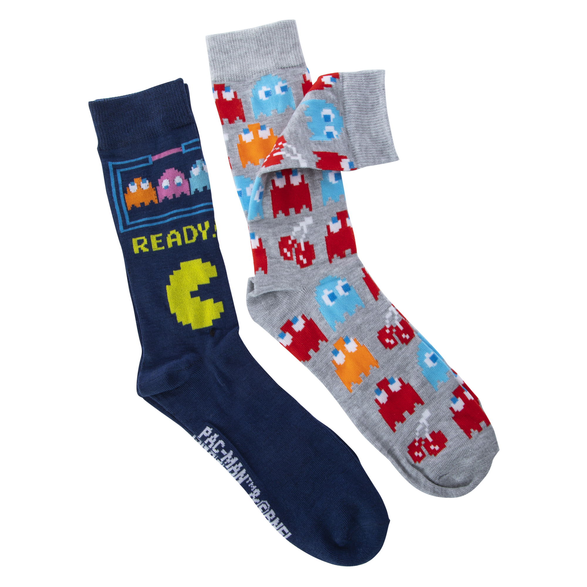 PAC-MAN  Mens Crew Socks 2-Pack