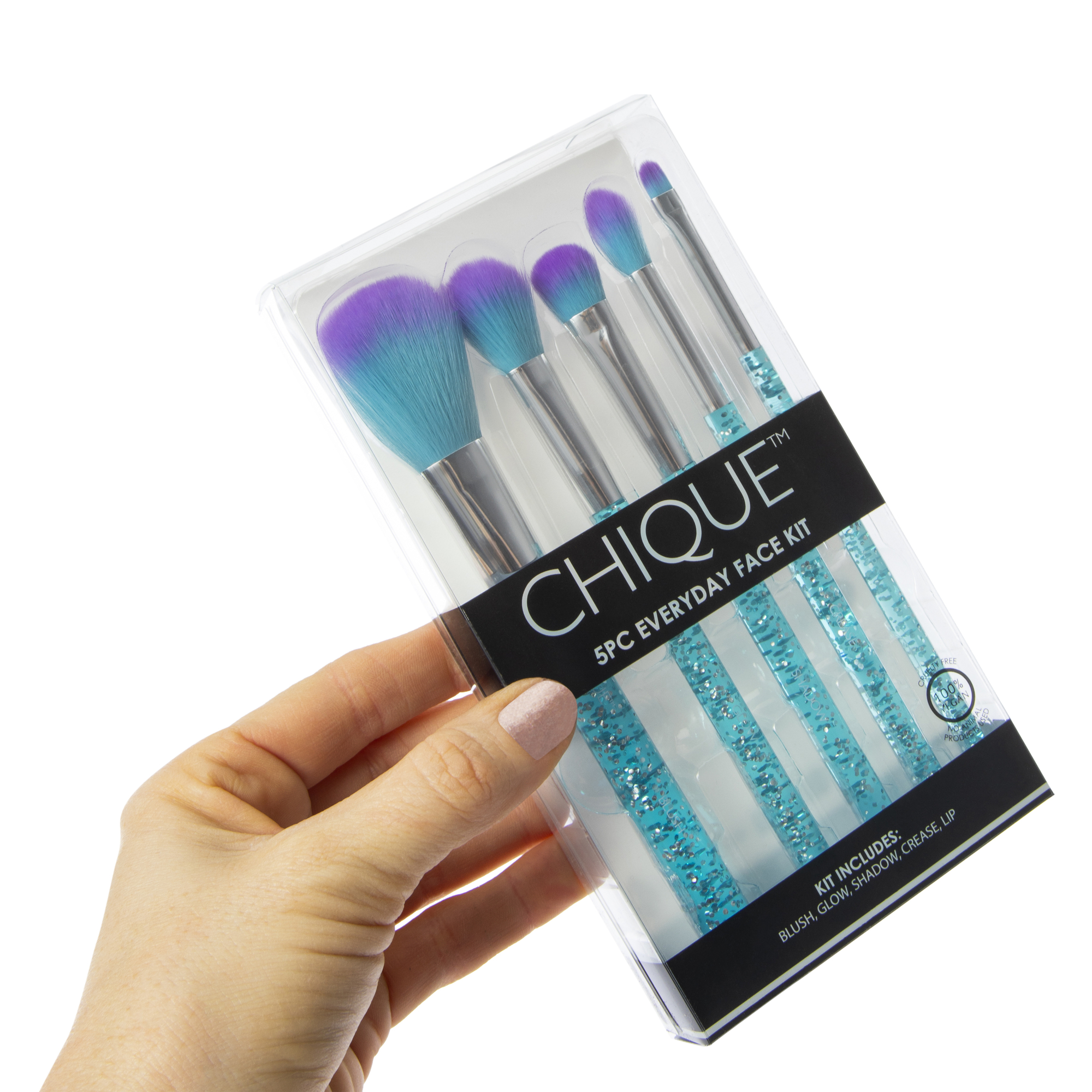 Chique™ Everyday Makeup Brush Kit 5-Piece