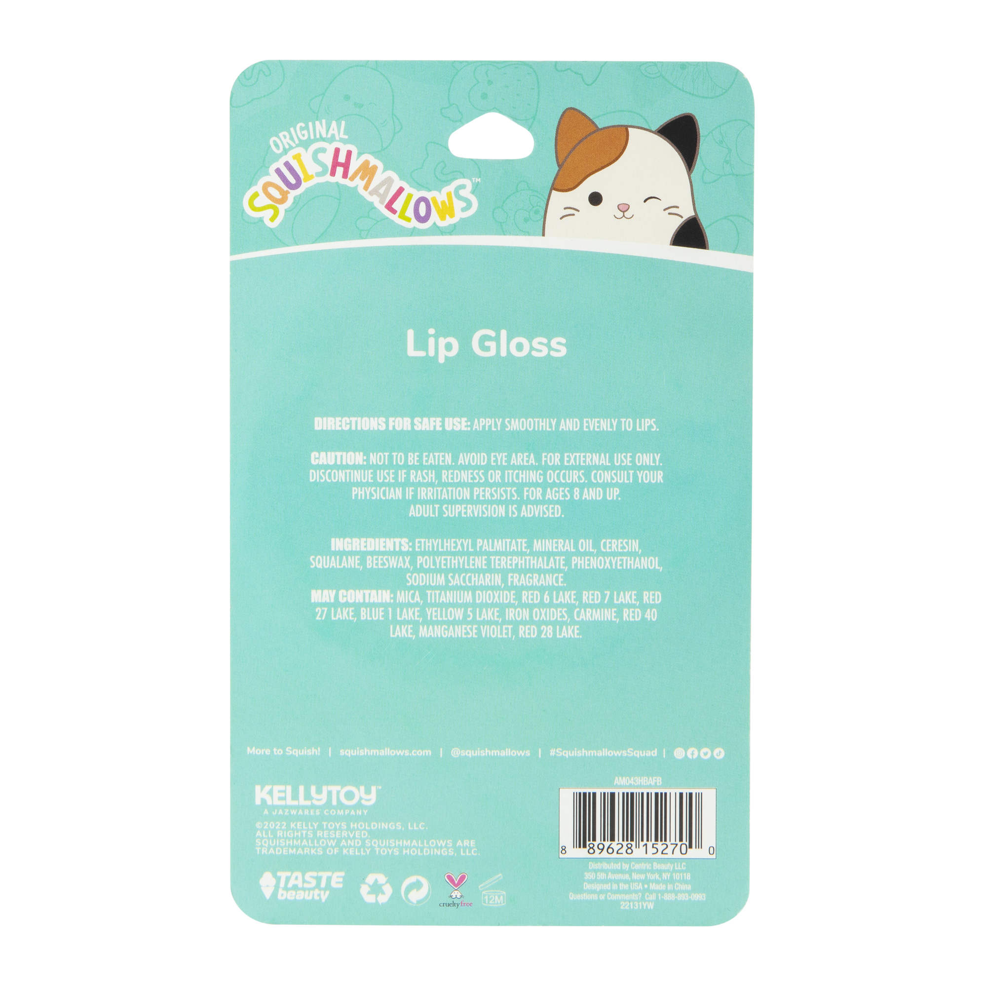 Squishmallows™ Paco The Parrot Lip Gloss