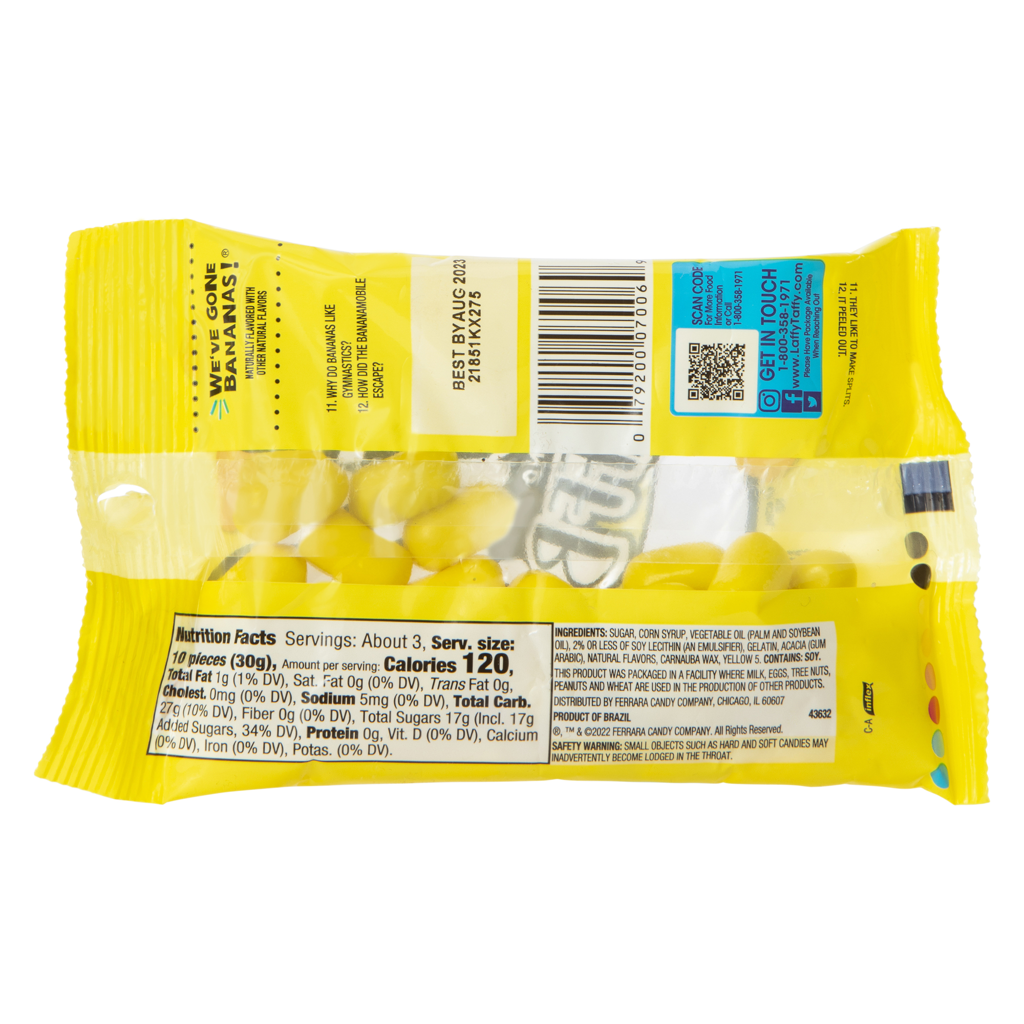 Laffy Taffy® Gone Bananas Candy Laff Bites® 3oz