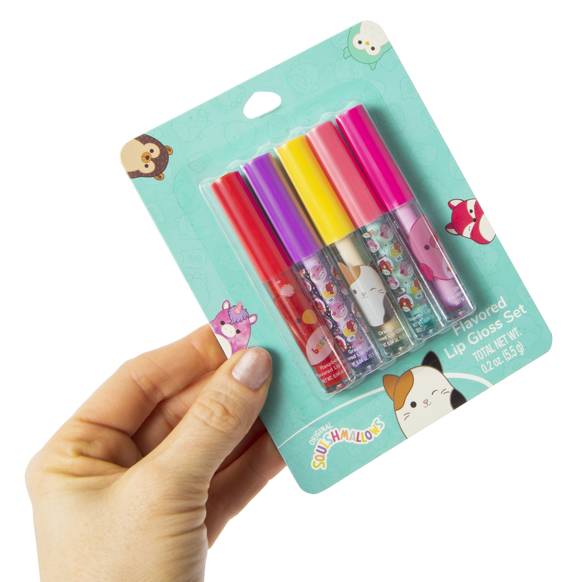 Squishmallows™ 5-Piece Flavored Lip Gloss Set