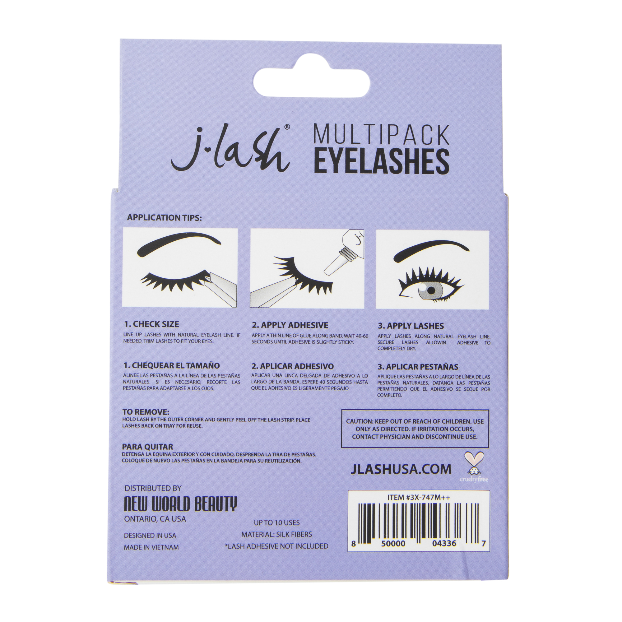 J-Lash® False Eyelashes 3-Pair Set
