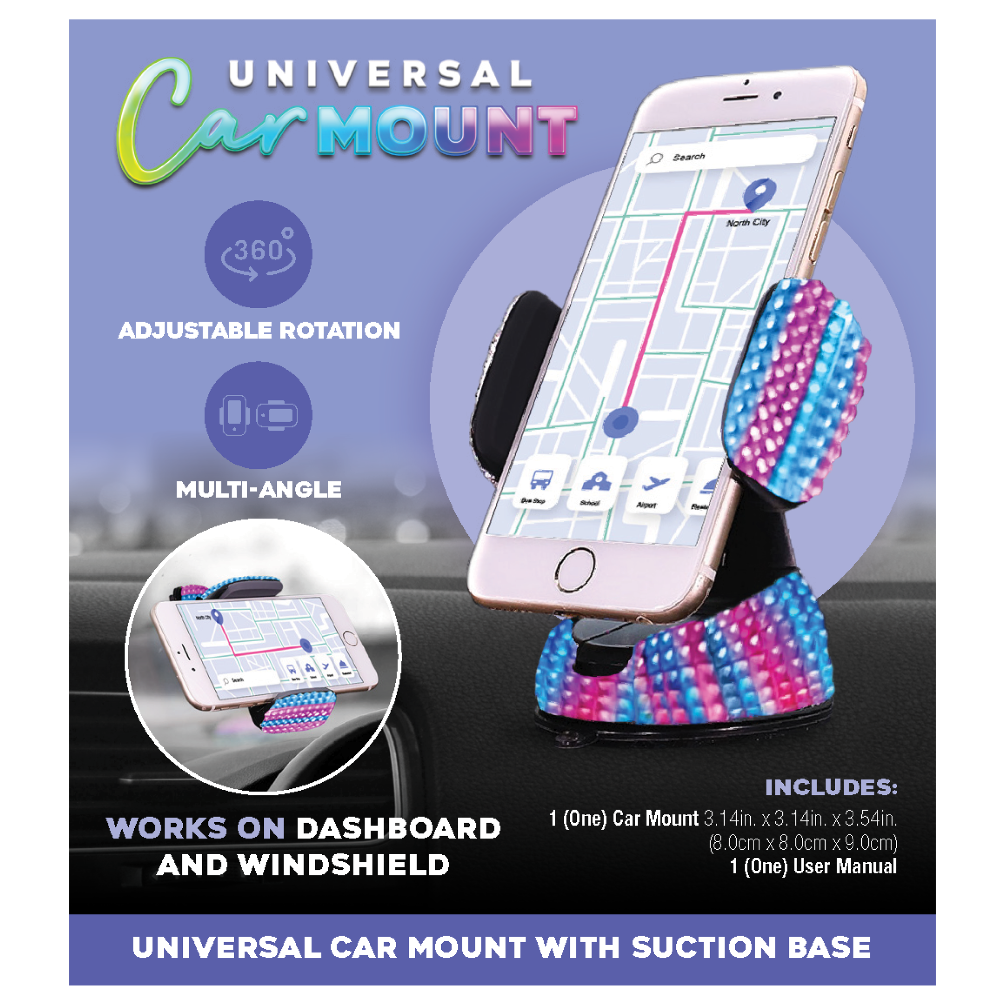 Bling Universal Car Mount Phone Holder