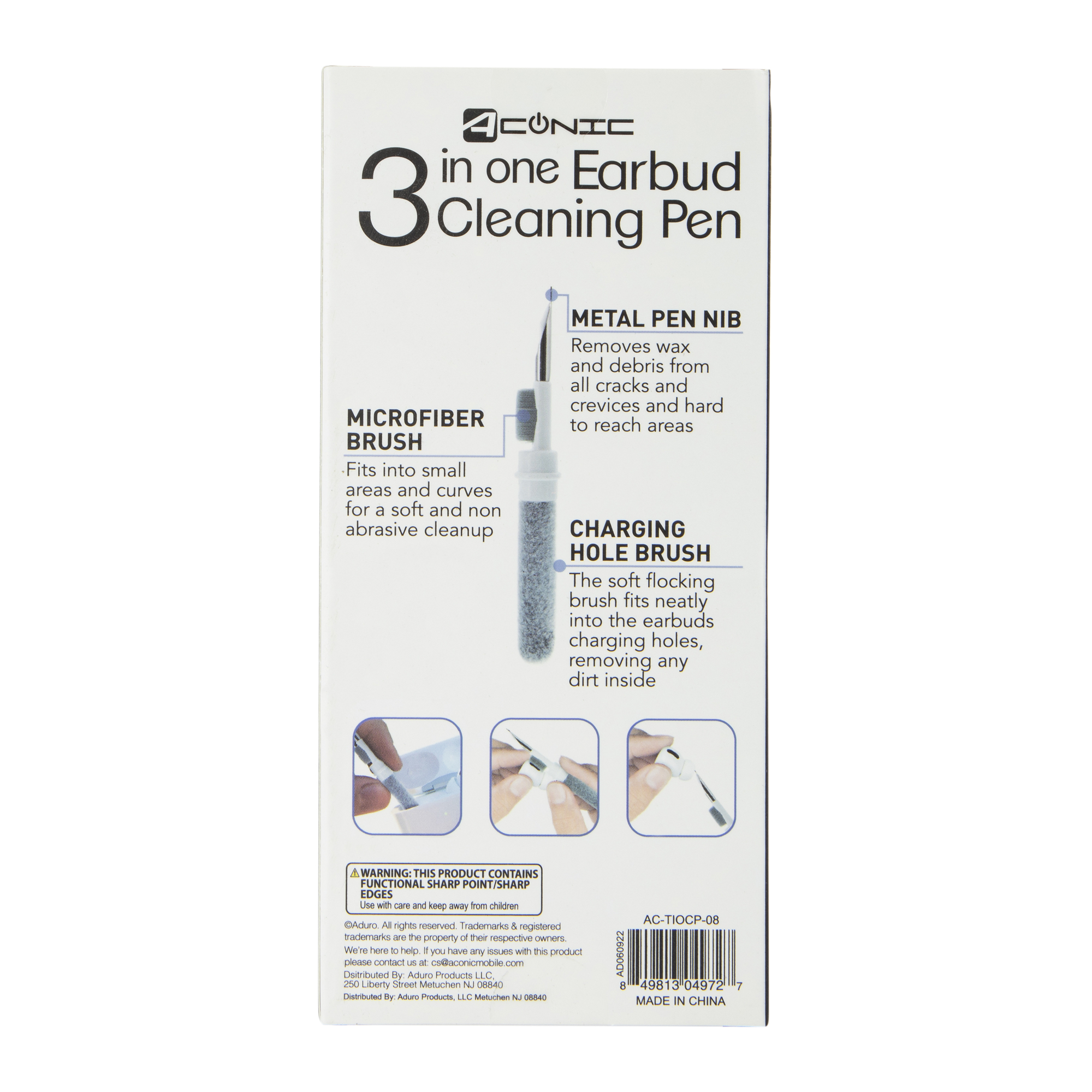 3-in-1 Earbud Cleaning Pen