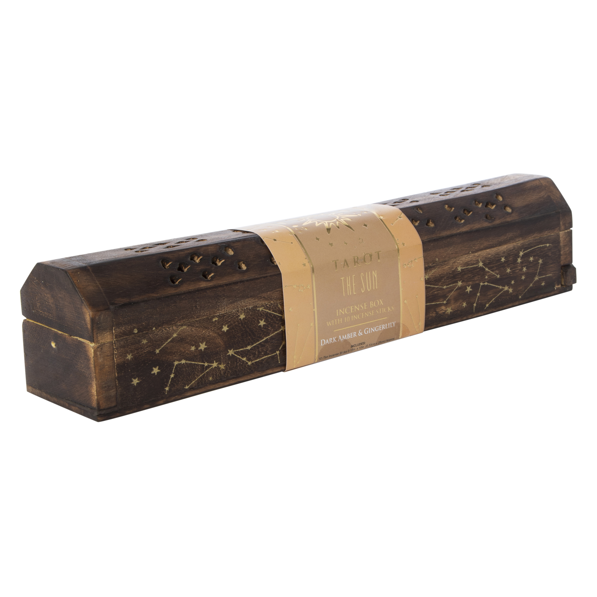 wooden tarot incense box with 10 incense sticks | Five Below