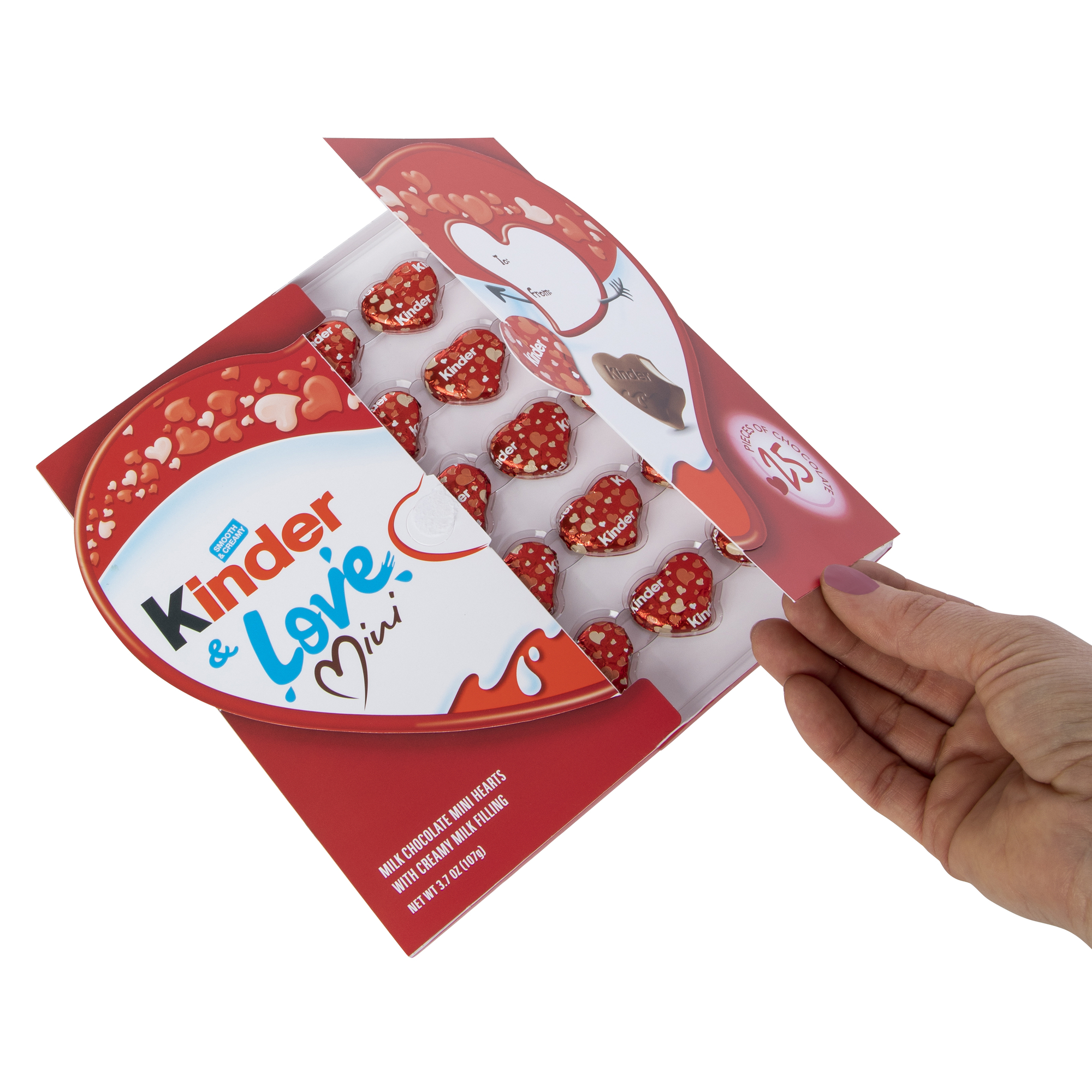 Kinder® & Love Mini Heart Chocolate Box 25-Piece