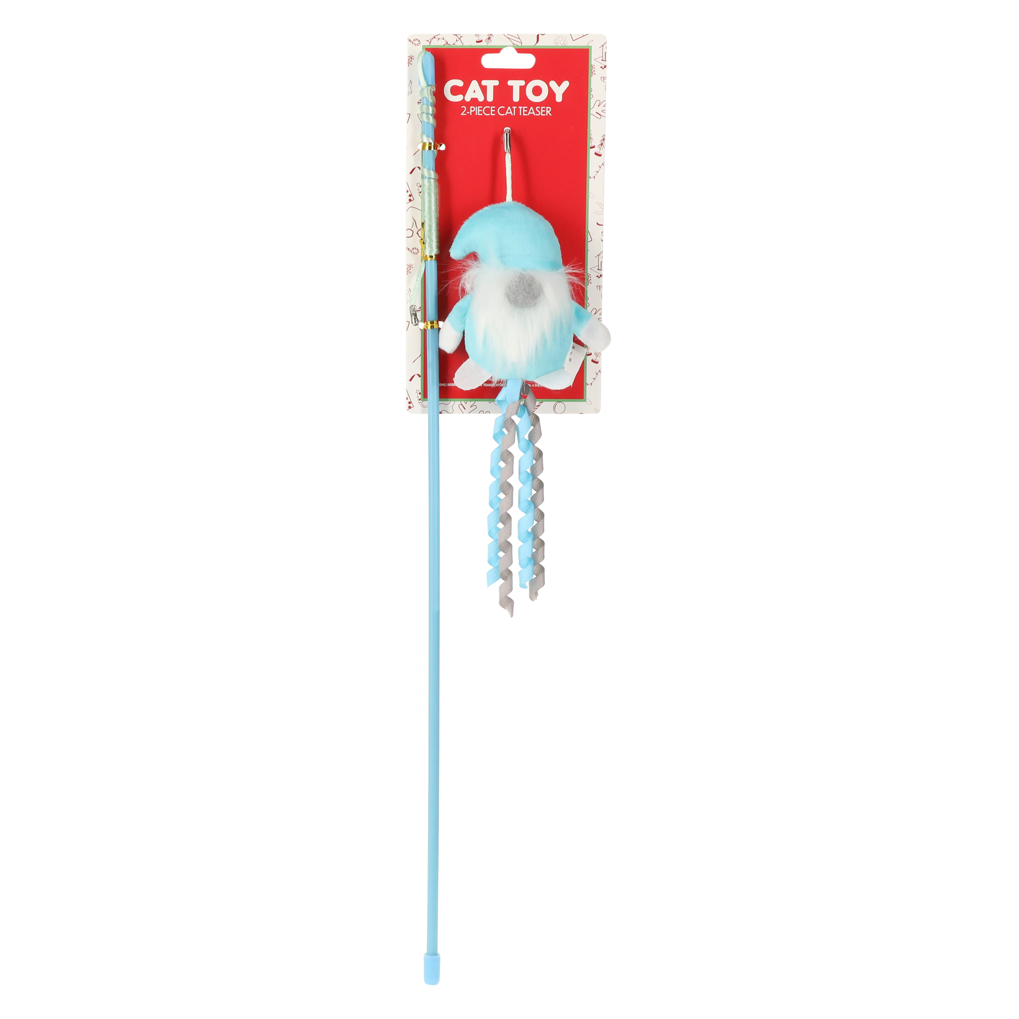 Holiday Gnome Cat Toy Wand