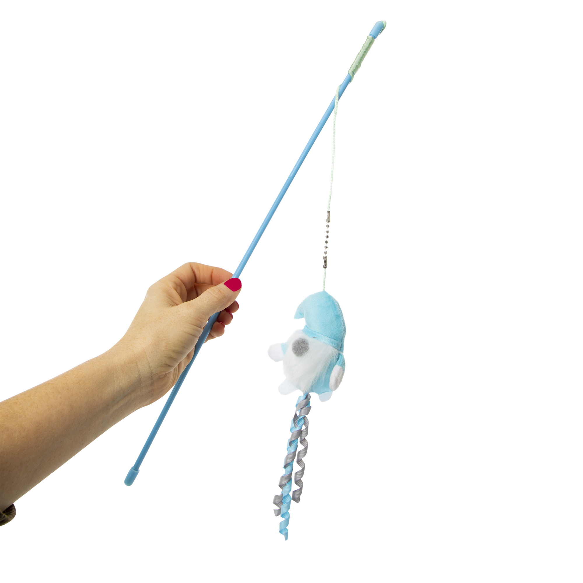 Holiday Gnome Cat Toy Wand
