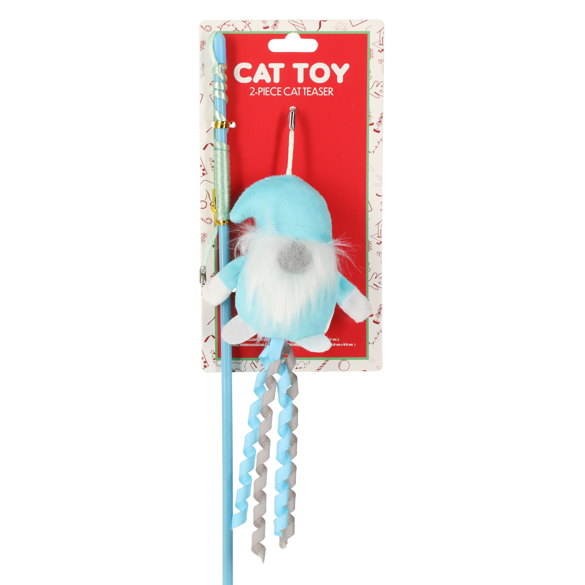 Holiday Gnome Cat Toy Wand