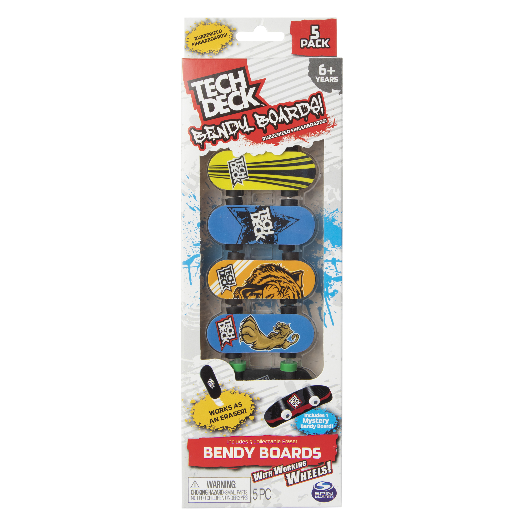 Tech Deck™ Bendy Boards! Fingerboards 5-Pack