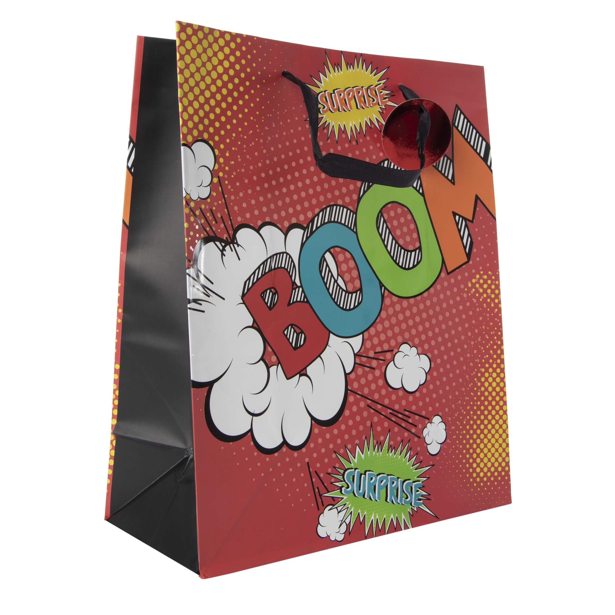 Large Comic Book Birthday Gift Bag 12.75in x 10.37in