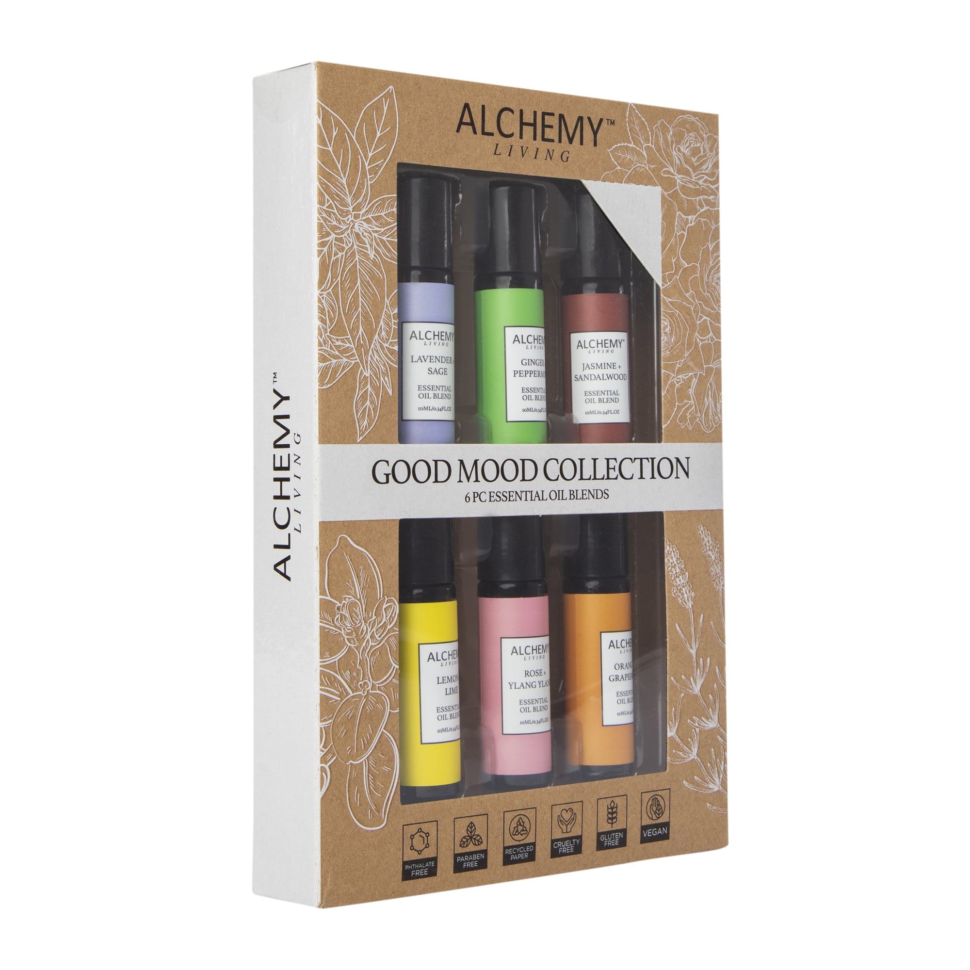 Alchemy Living™ 6-Piece Essential Oils Set - Good Mood Collection