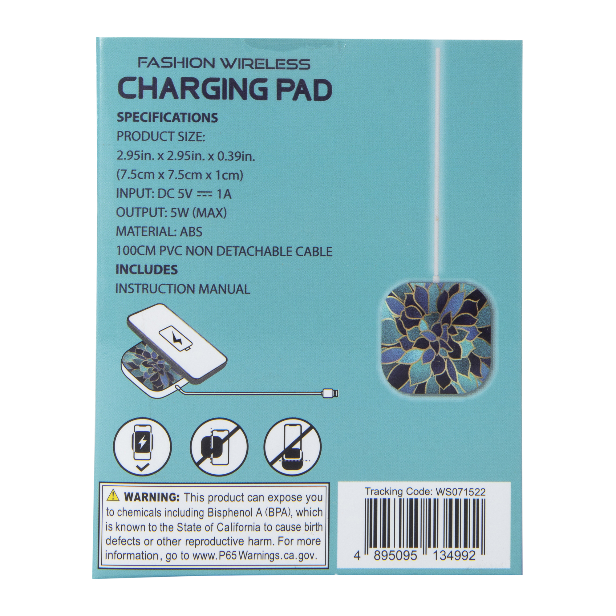 Fashion Print 5W Wireless Charger