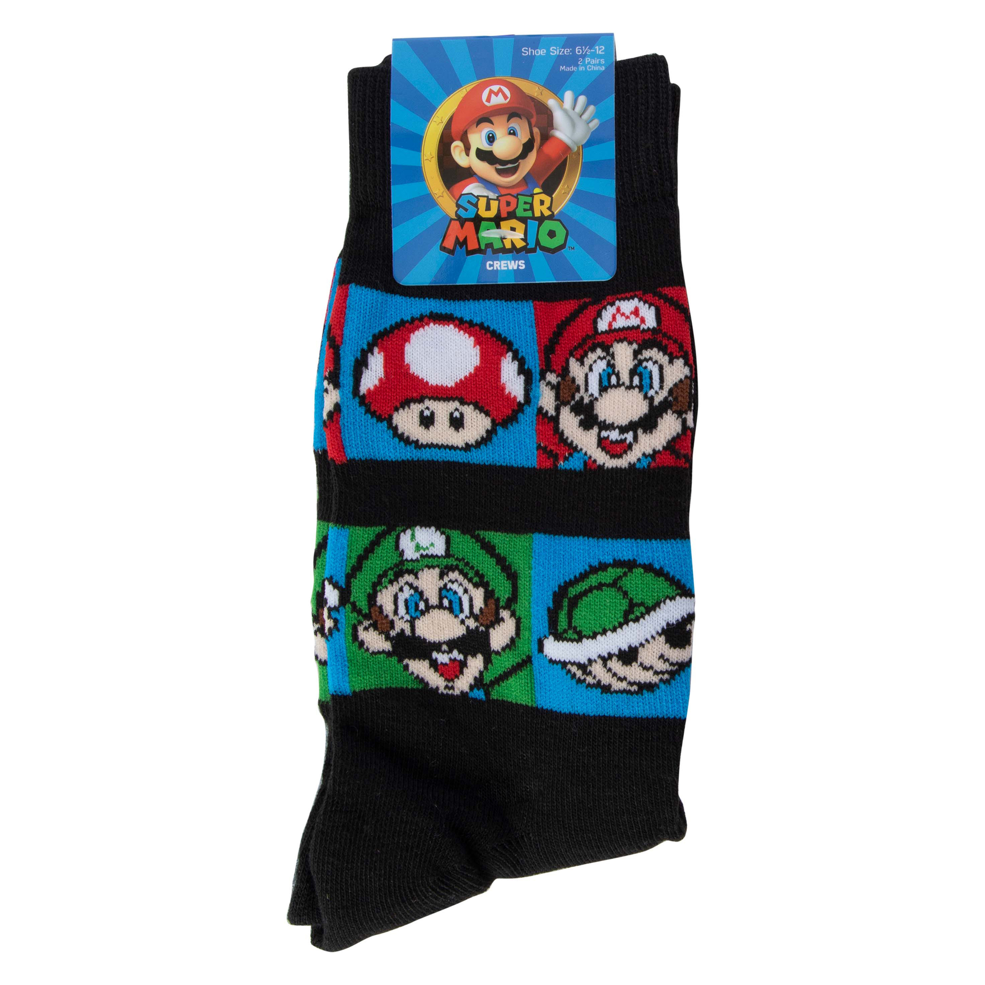 Young Men's Super Mario™ Crew Socks 2-Pack