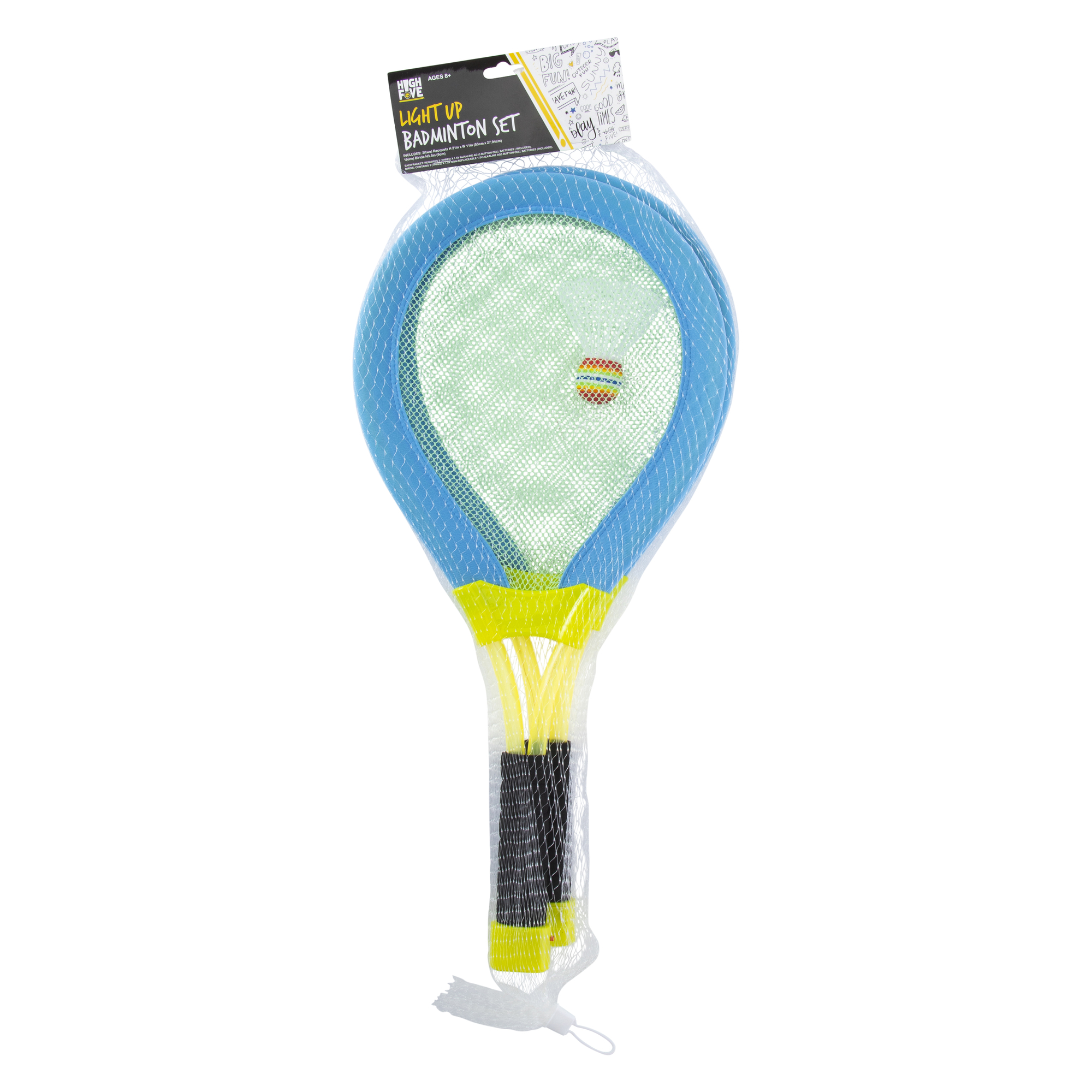High Five® Light-Up Badminton Racquets & Birdie Set