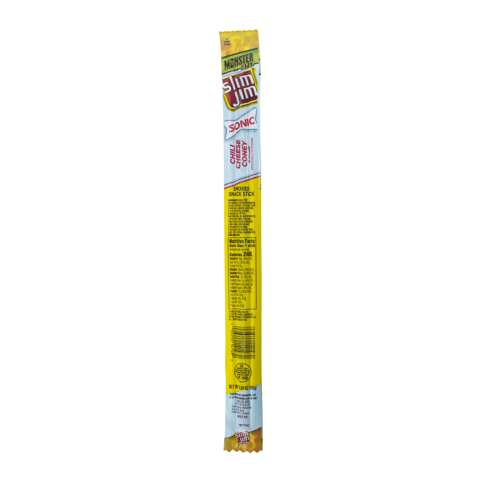 Slim Jim® Sonic Chili Cheese Coney Monster Meat Stick 1.94oz