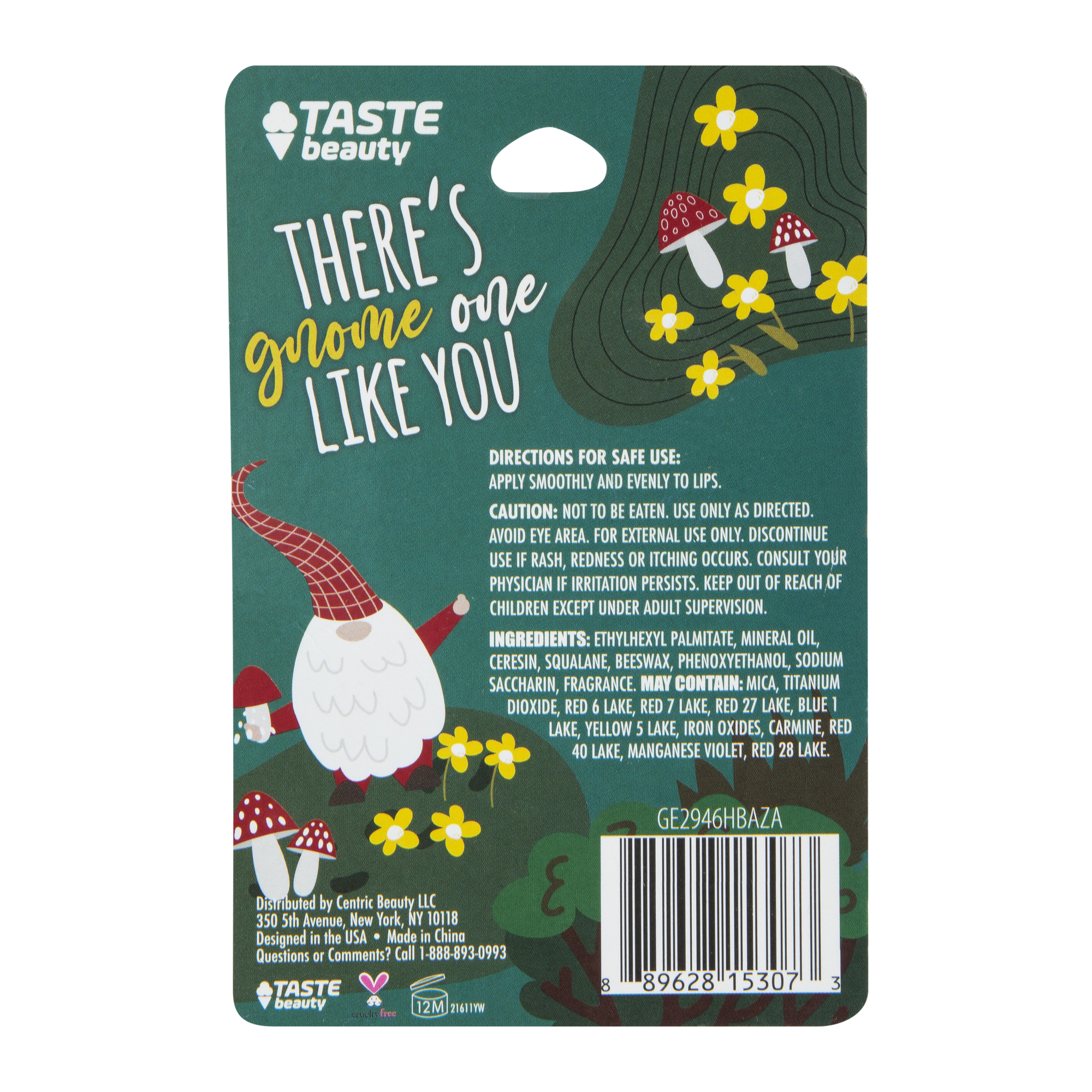 Taste Beauty Mushroom Lip Balm