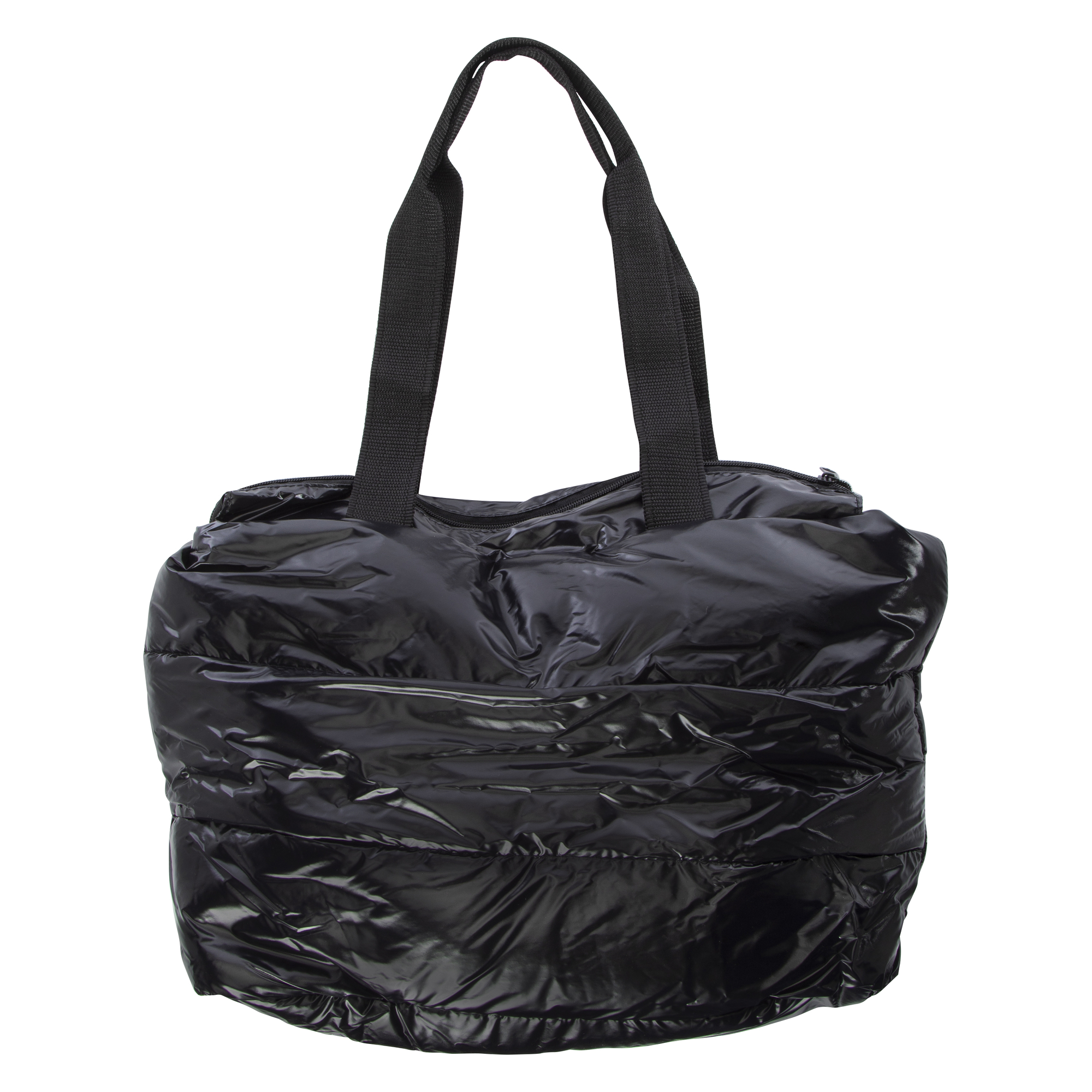 Shiny Puffer Tote Bag