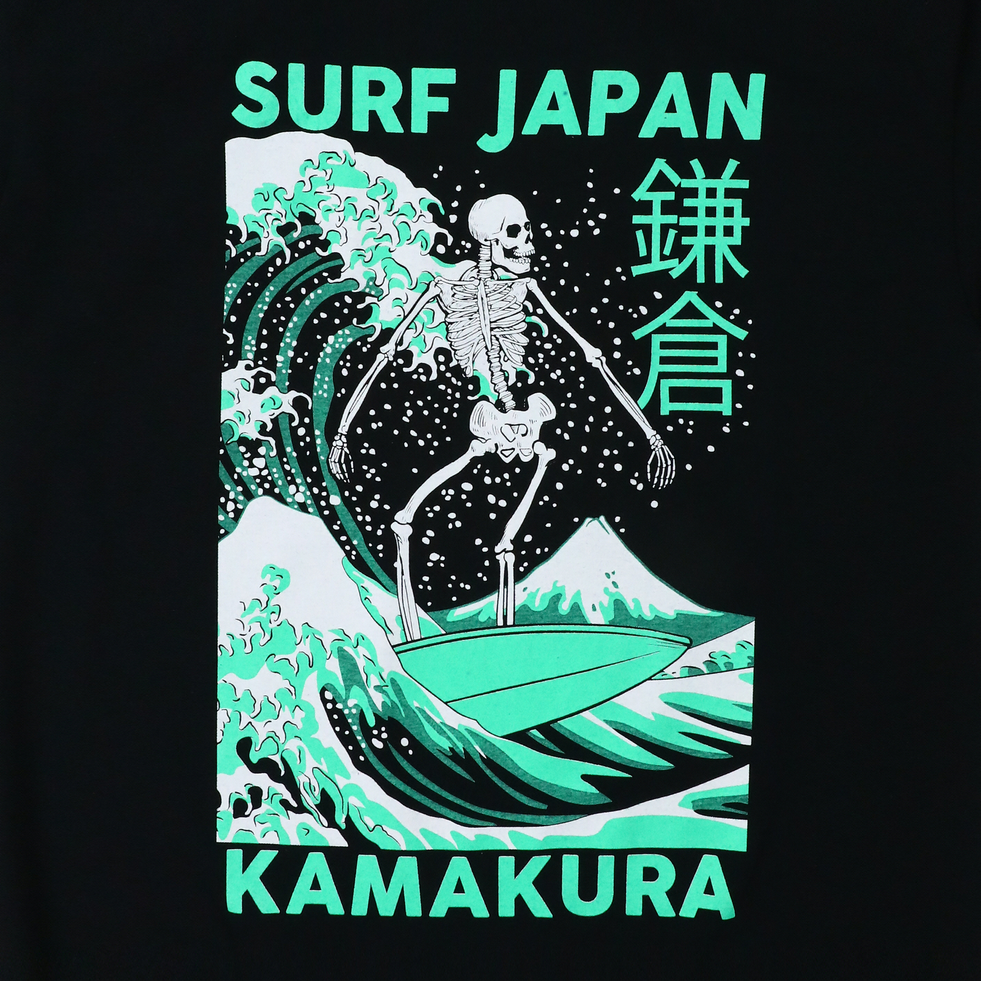 surf Japan' Skeleton Graphic Tee