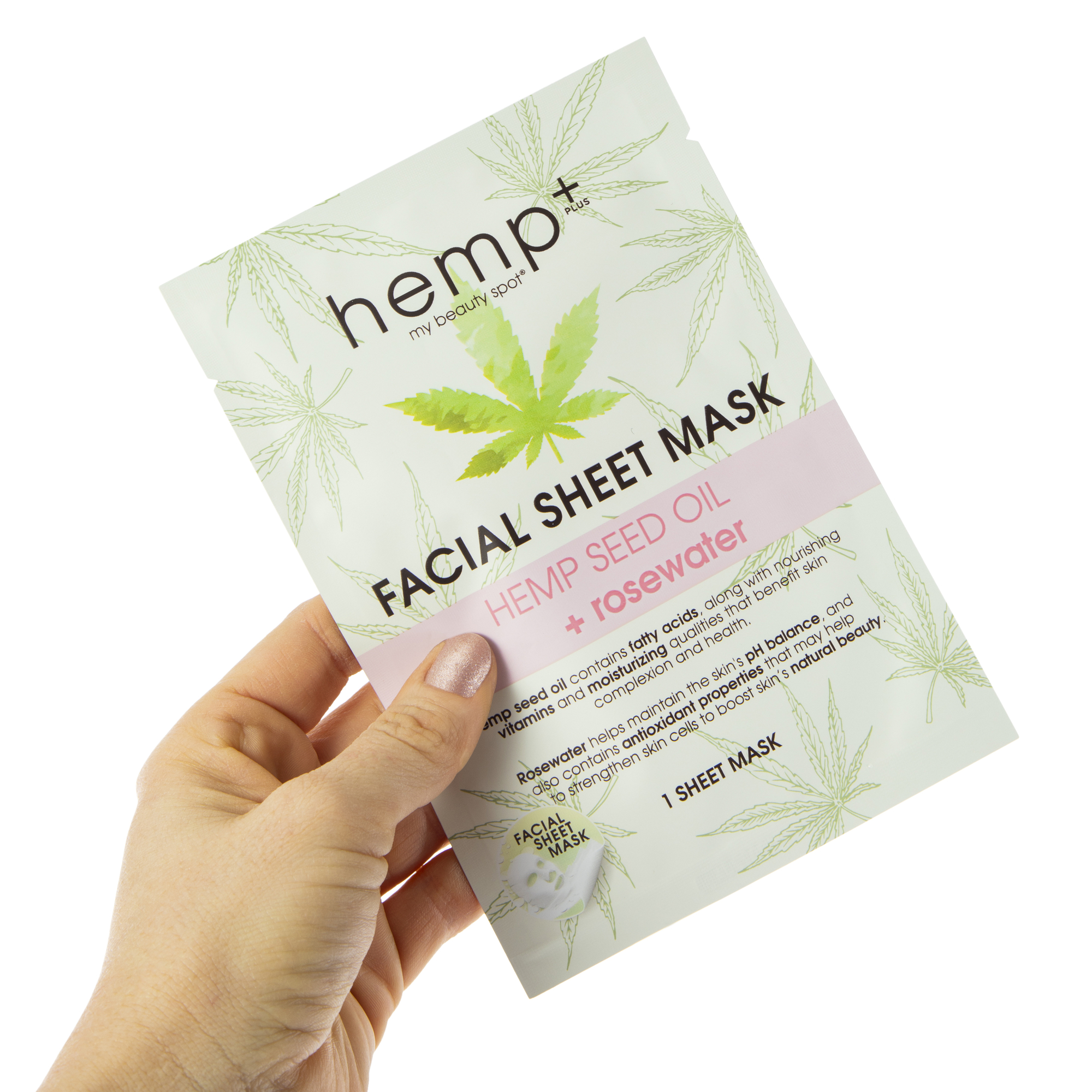 My Beauty Spot® Hemp+ Facial Sheet Masks 5-Pack