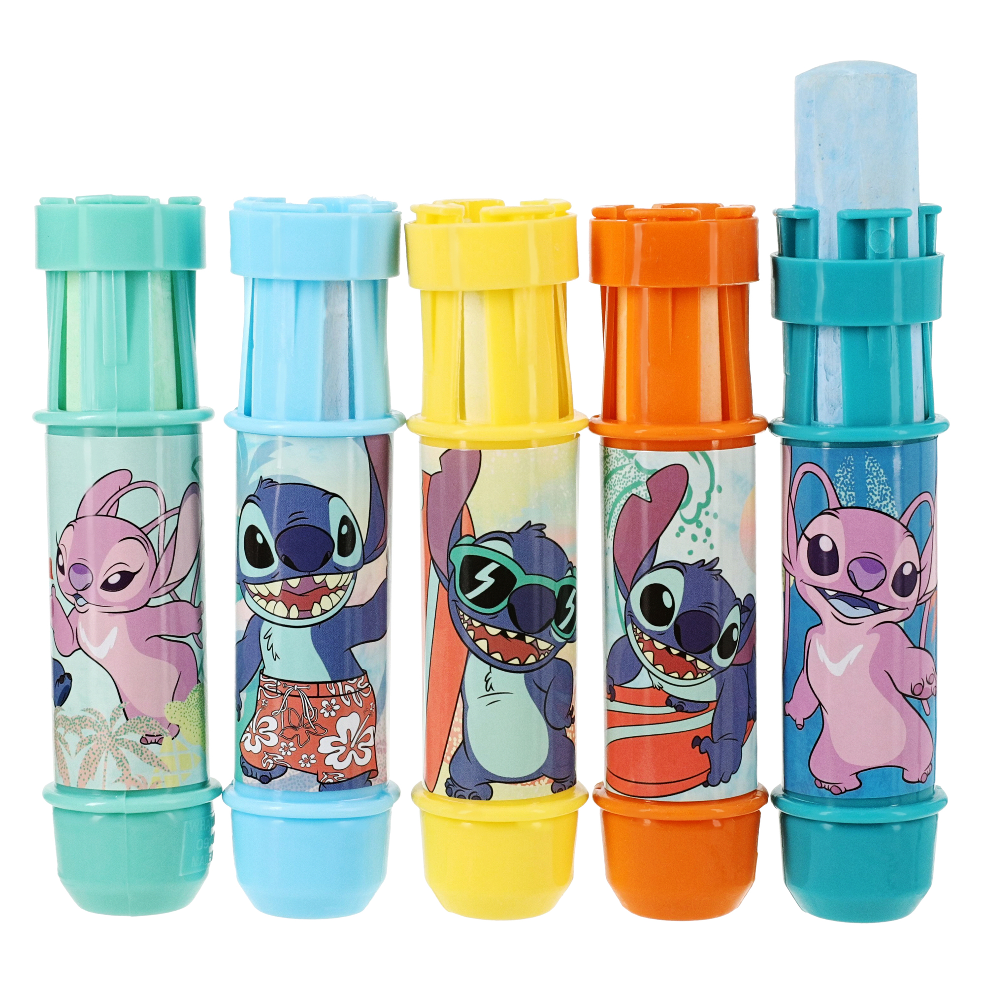 Disney Lilo & Stitch Jumbo Chalk Set With Holders 10-Piece