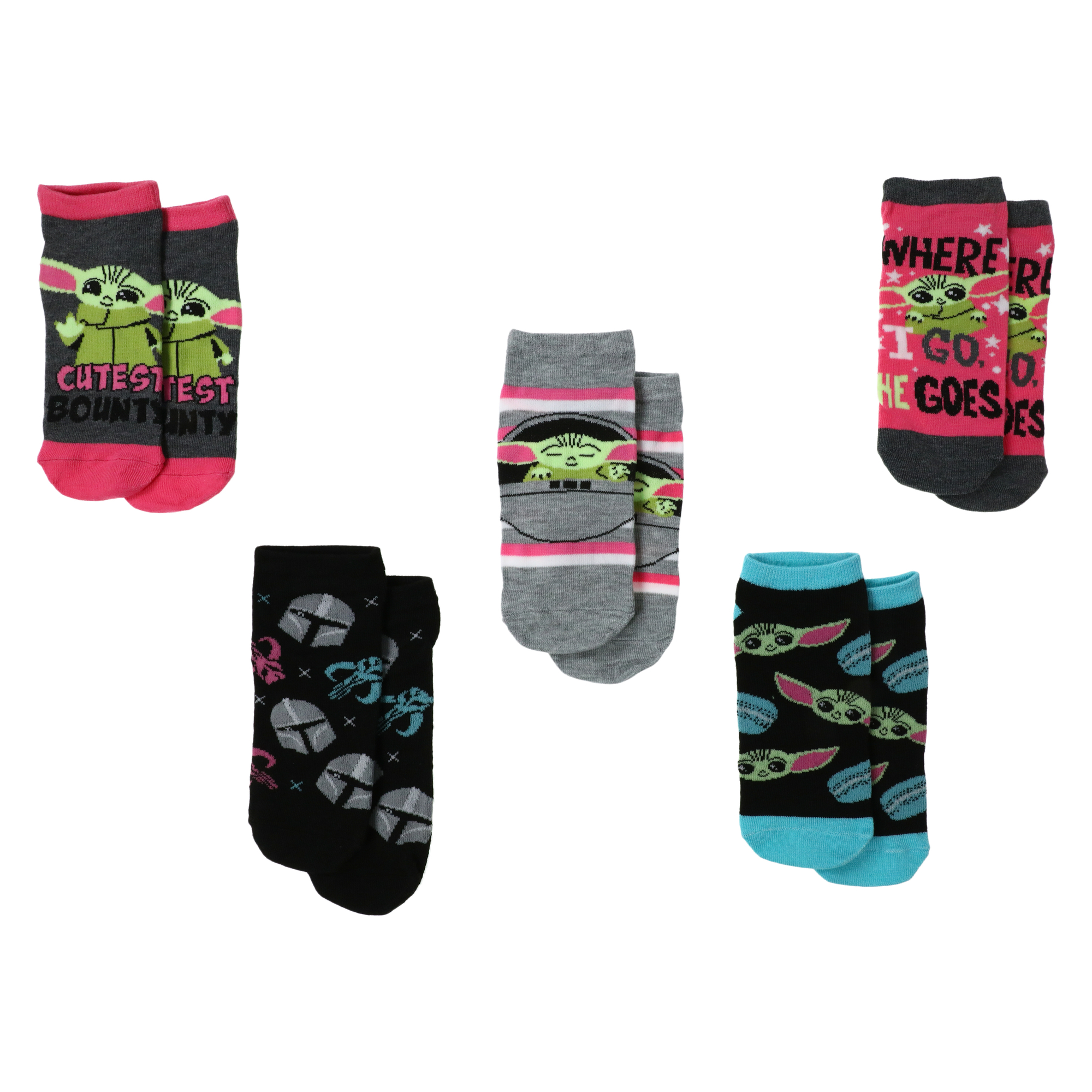 Ladies The Mandalorian Ankle Socks 5-Pack
