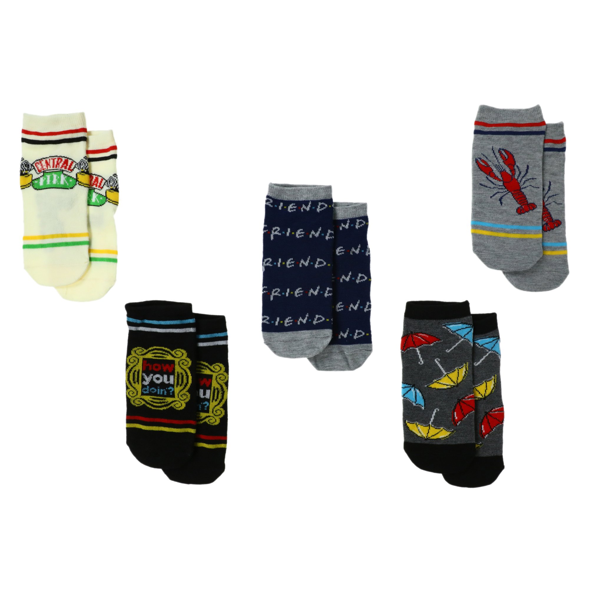 Ladies Friends™ Ankle Socks 5-Pack