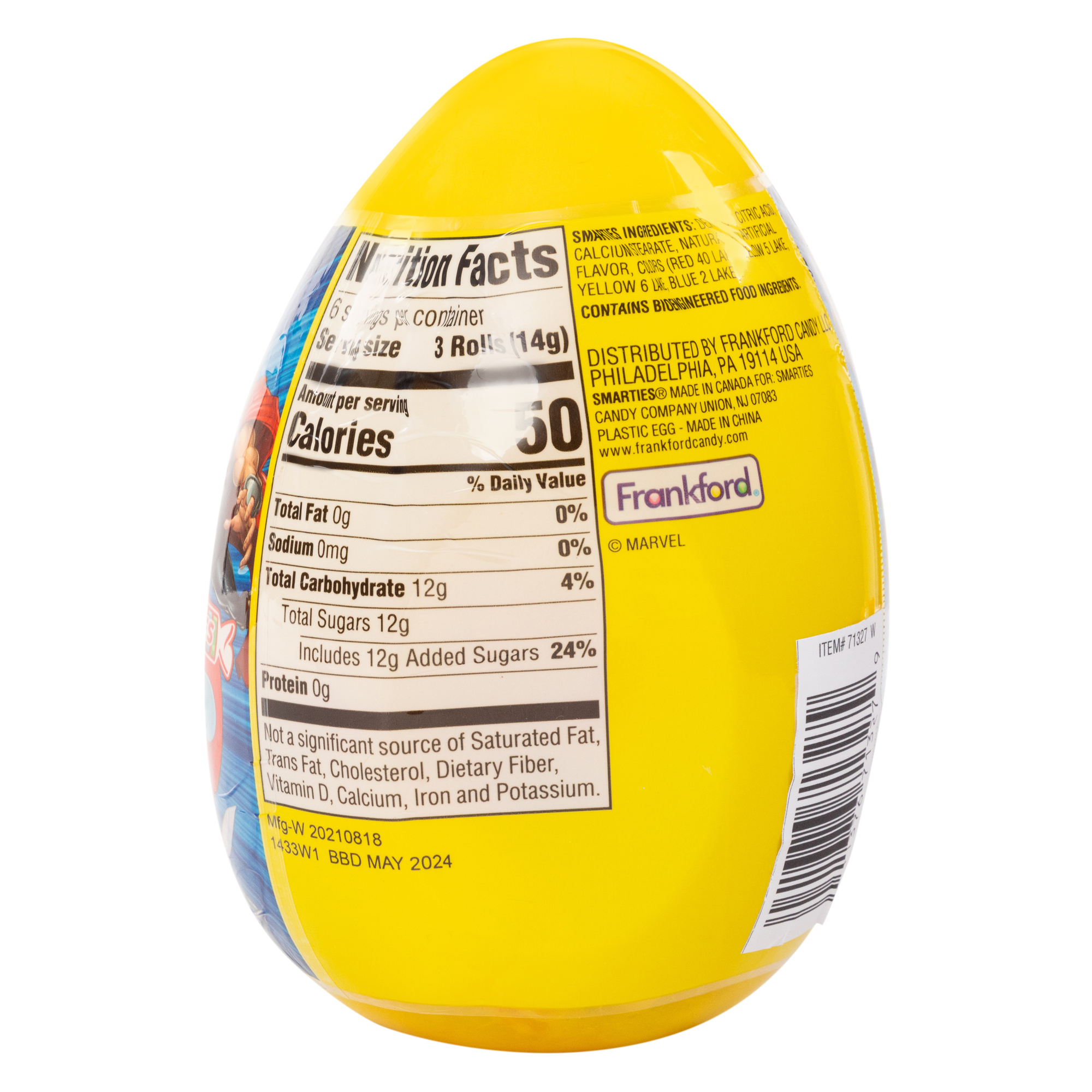 Marvel® Avengers™ Jumbo Candy Egg 2.86oz