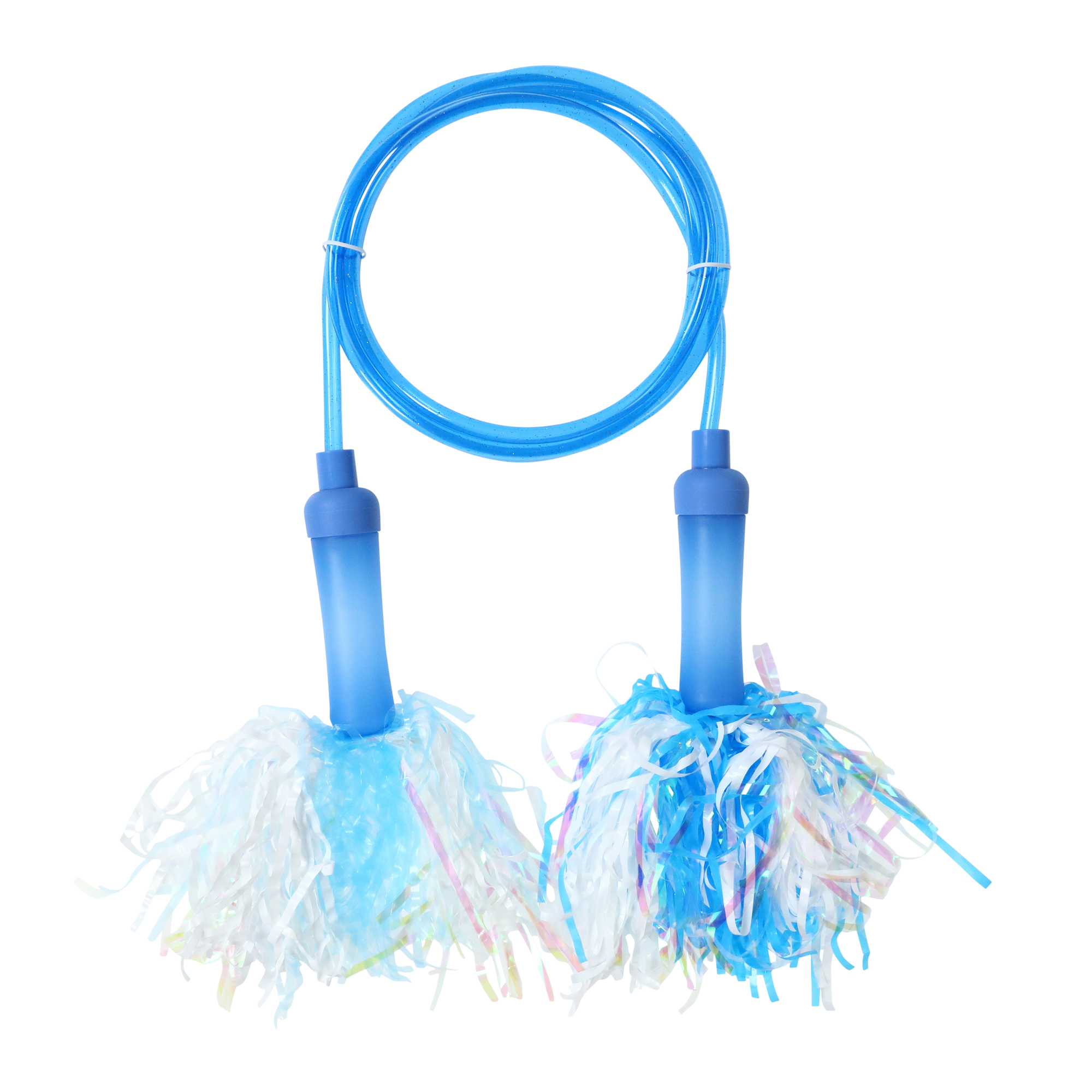 Pom Pom Jump Rope 7ft - Blue