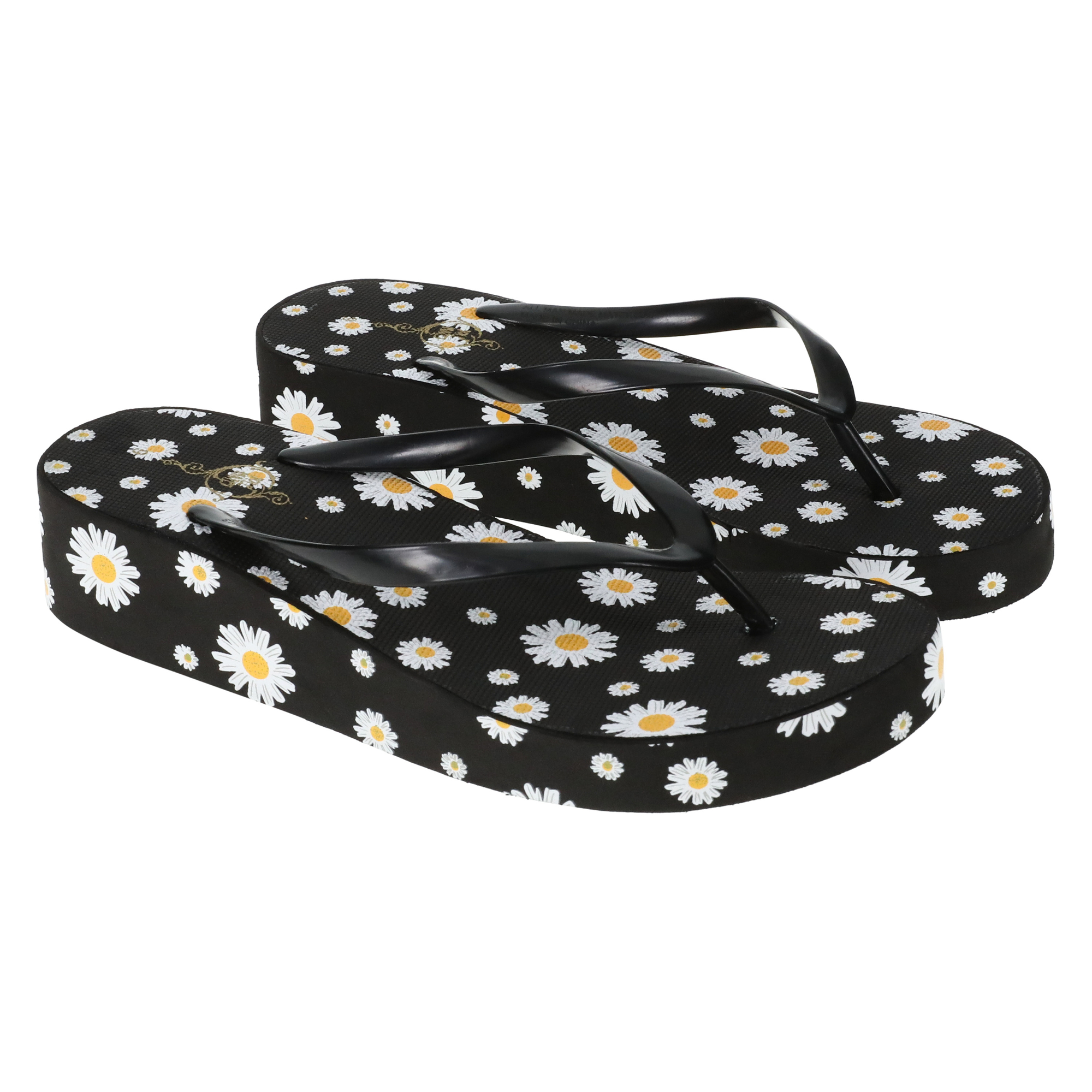 Ladies Platform Wedge Flip Flops