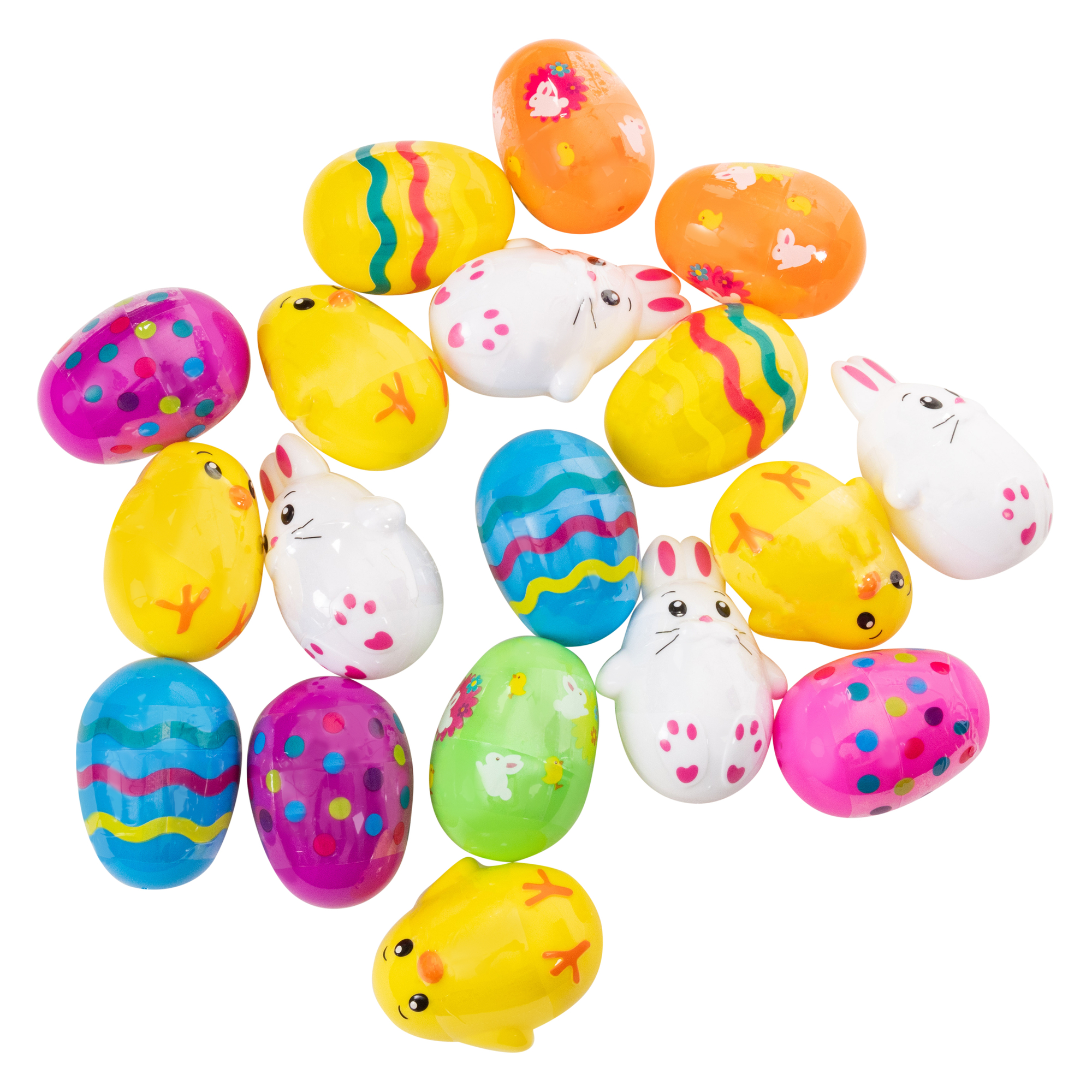 16-Count Bunnies & Chicks Easter Eggs With Candy