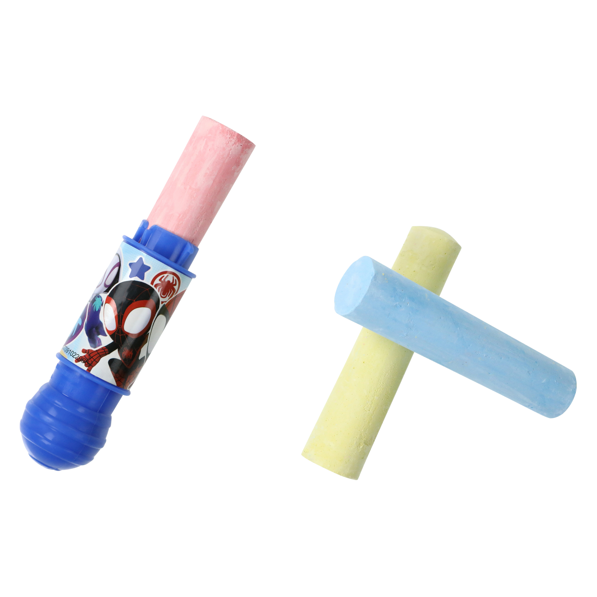 Disney Junior Spidey & His Amazing Friends Jumbo Chalk Set With Holder 4-Piece