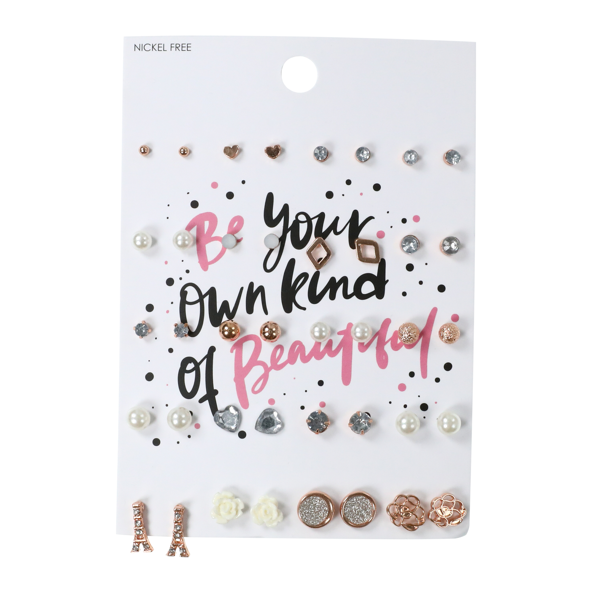 20-Pair Stud Earrings Set - Your Own Kind Of Beautiful