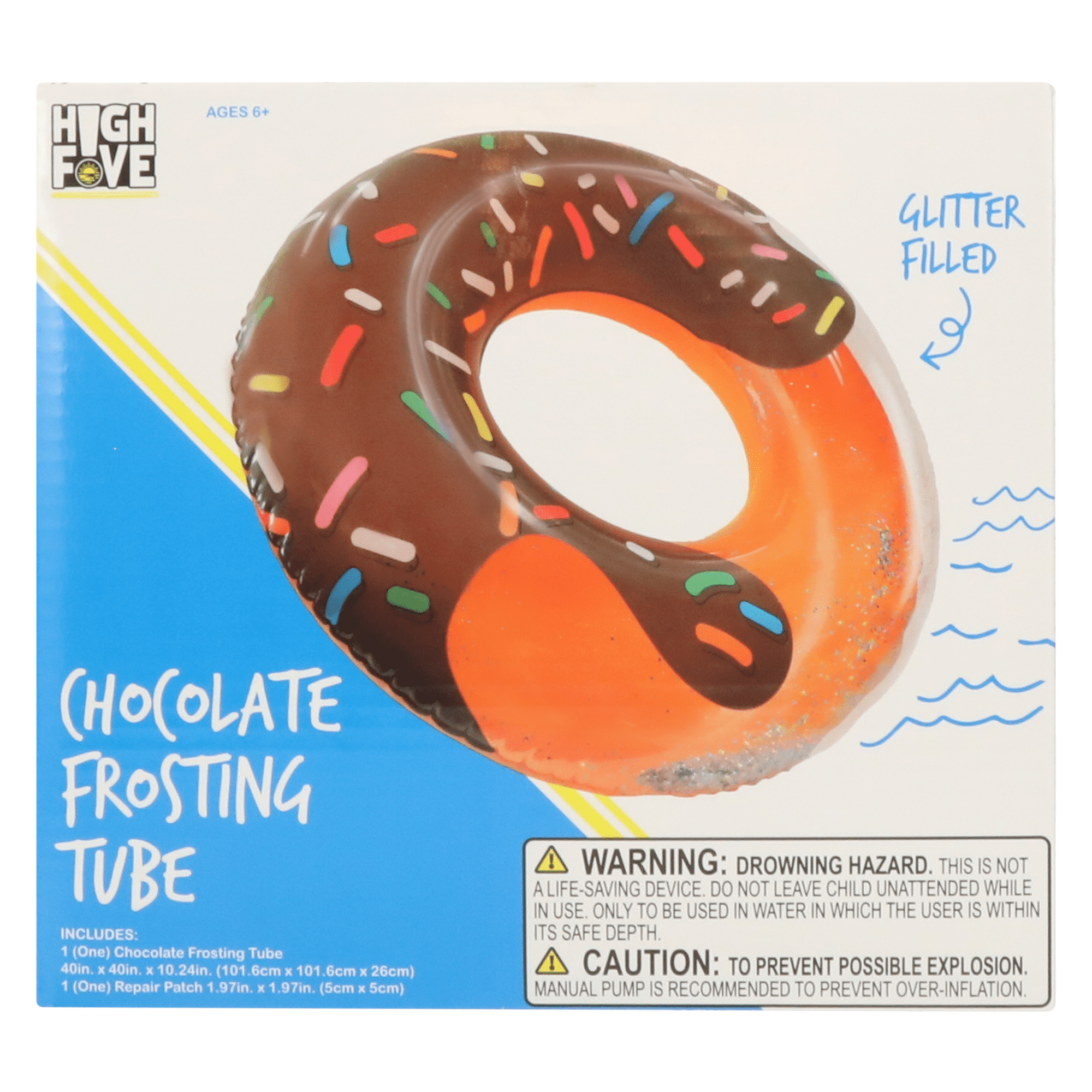 Frosted Donut inflatable inner Tube Pool Float 40in