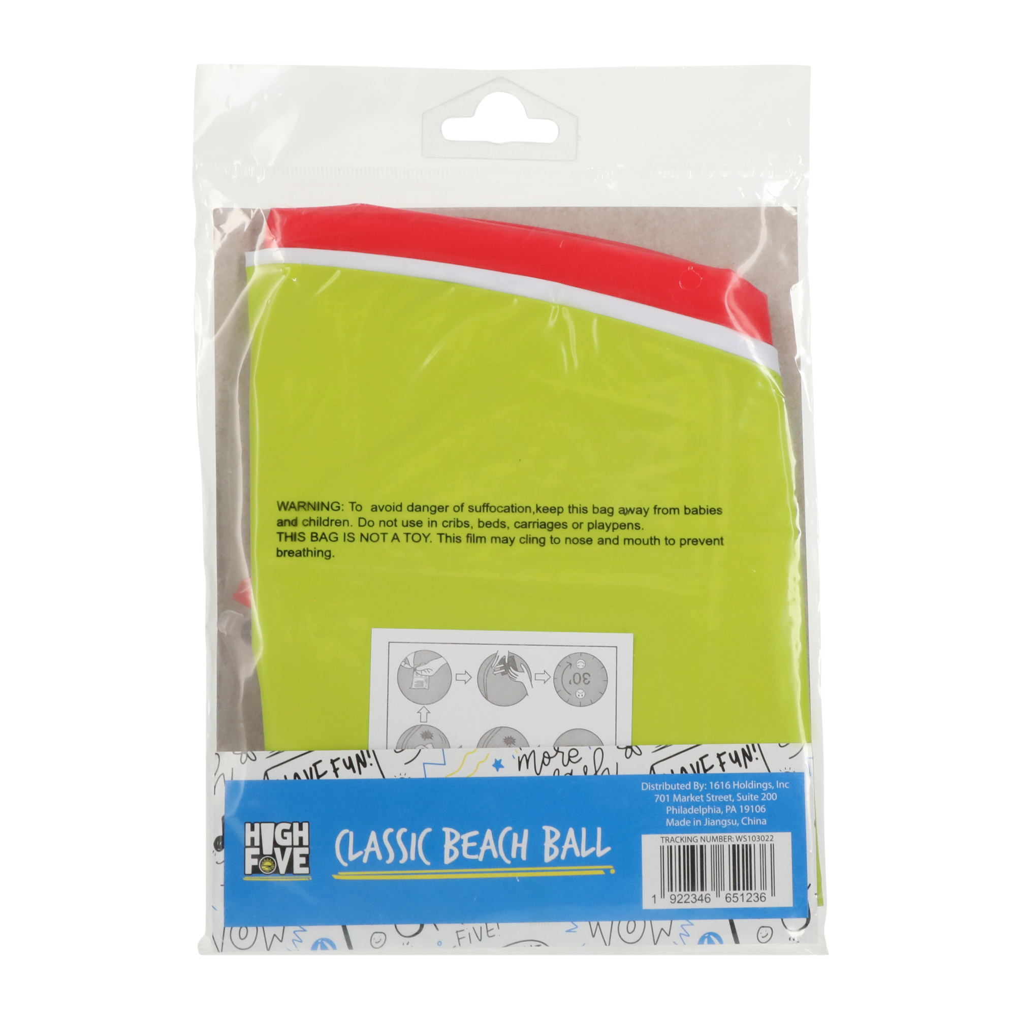 Classic inflatable Beach Ball 15in