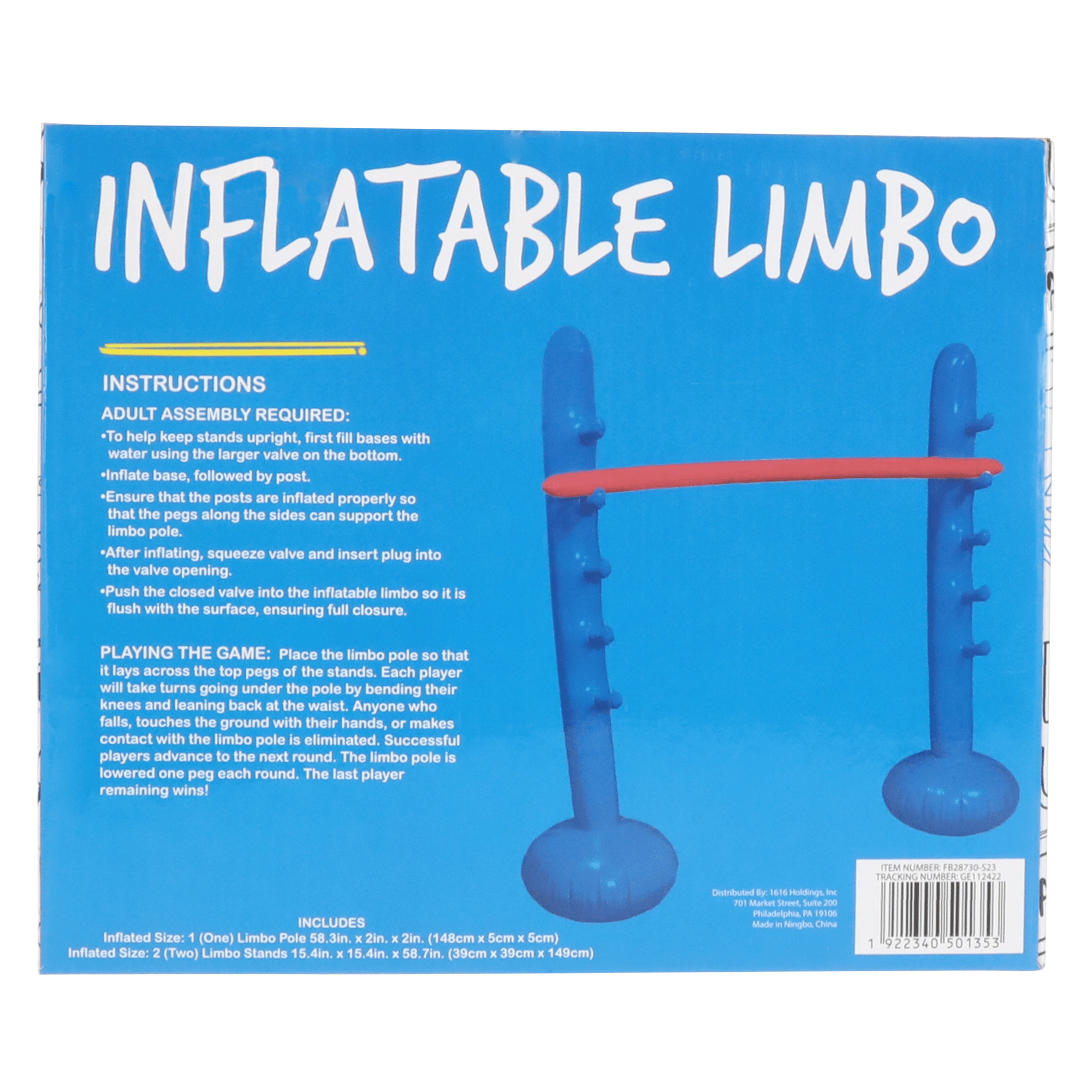 High Five® inflatable Limbo Game Set 4.5ft