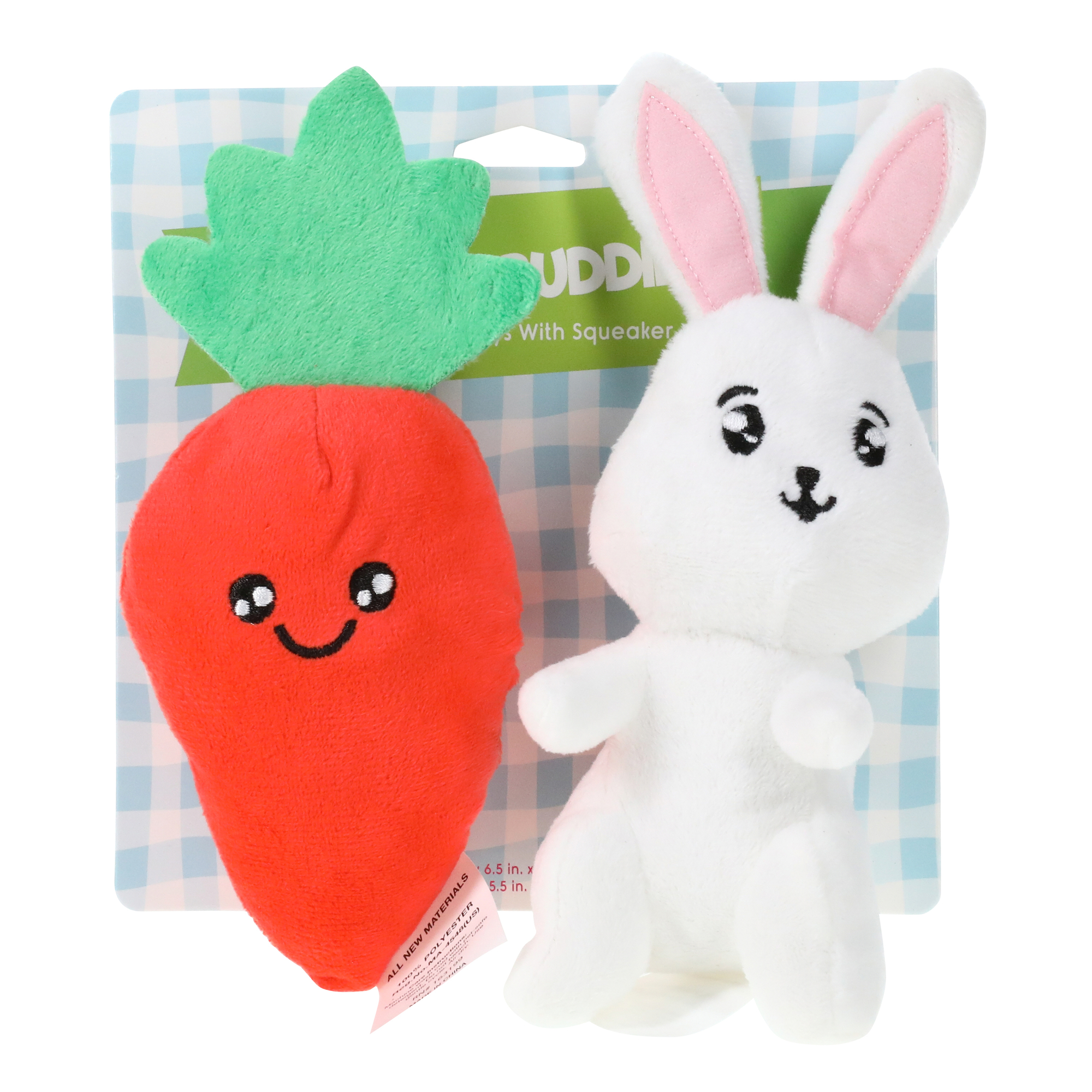 Easter Squeaky Plush Pet Toys 2-Pack