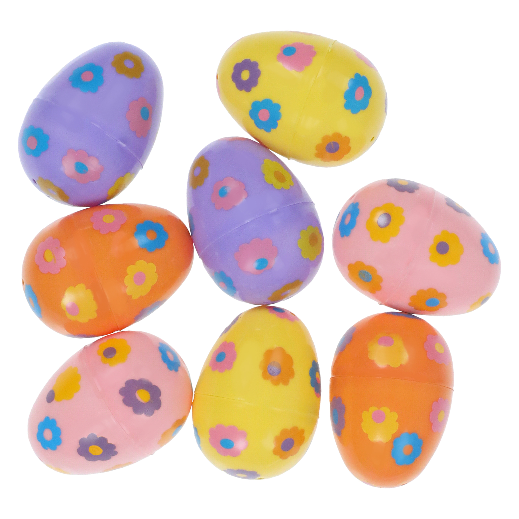 8-Count Printed Fillable Easter Eggs