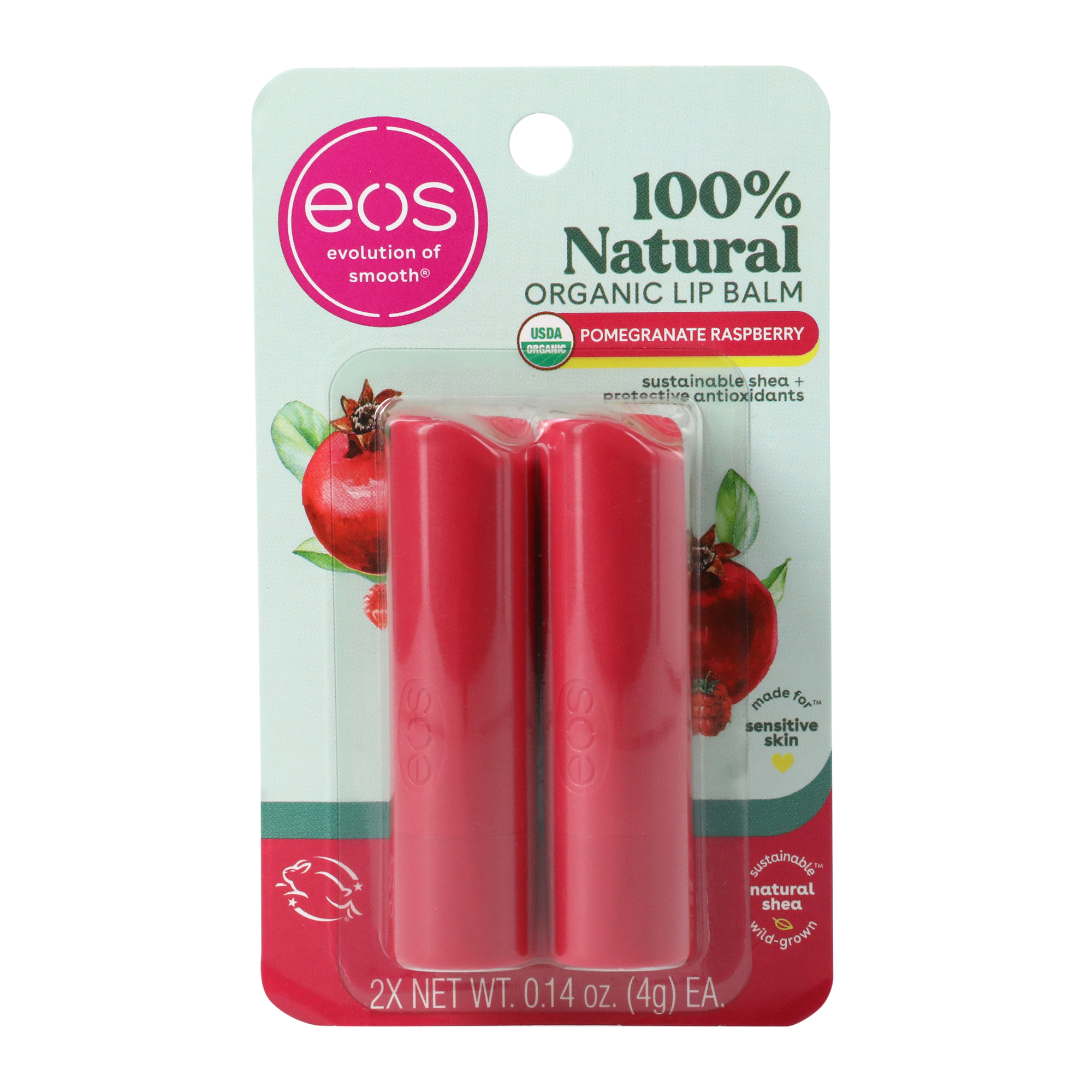 Eos® Pomegranate Raspberry Lip Balm 2-Pack